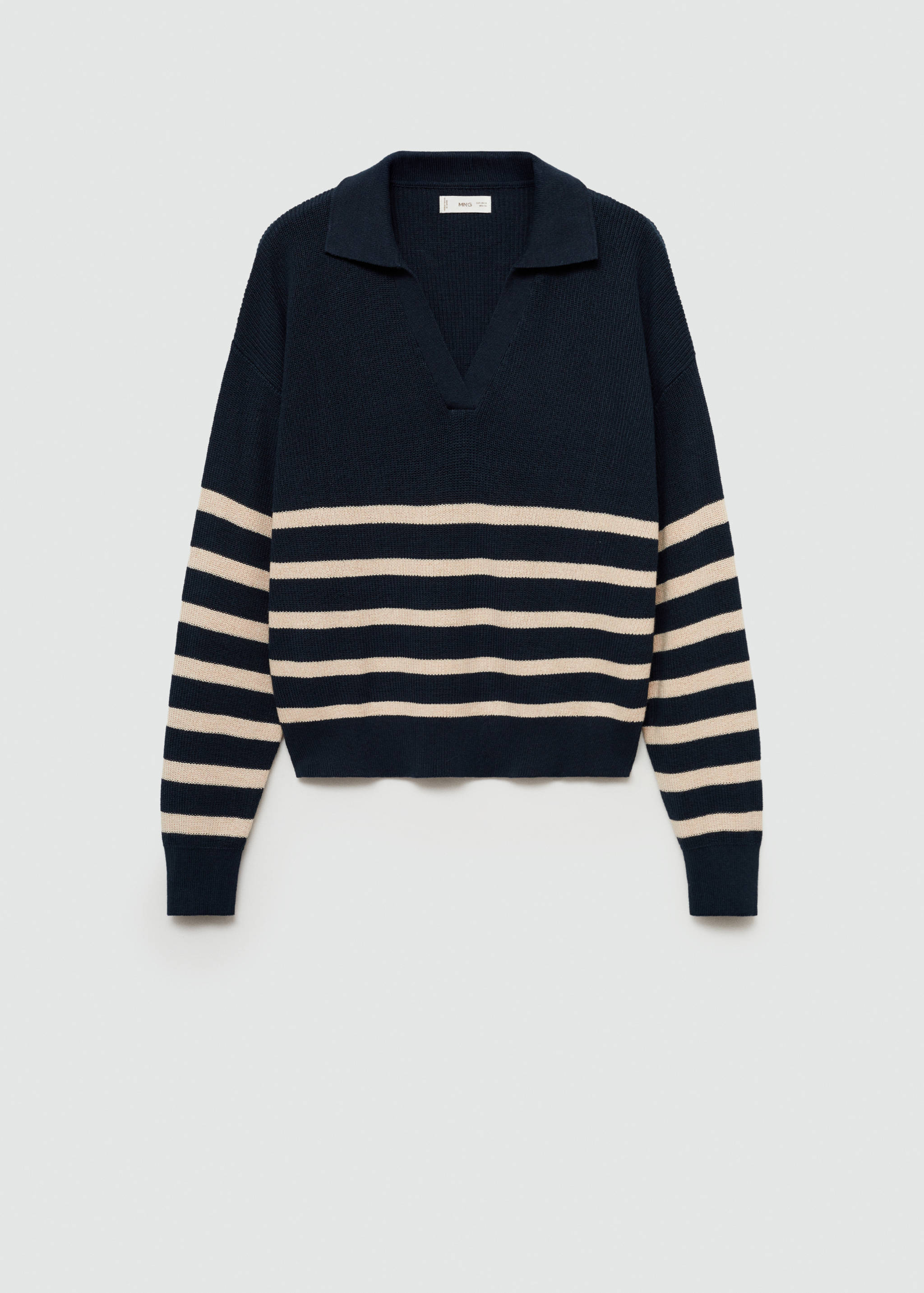 Gestreifter Strickpullover - Artikel ohne Model