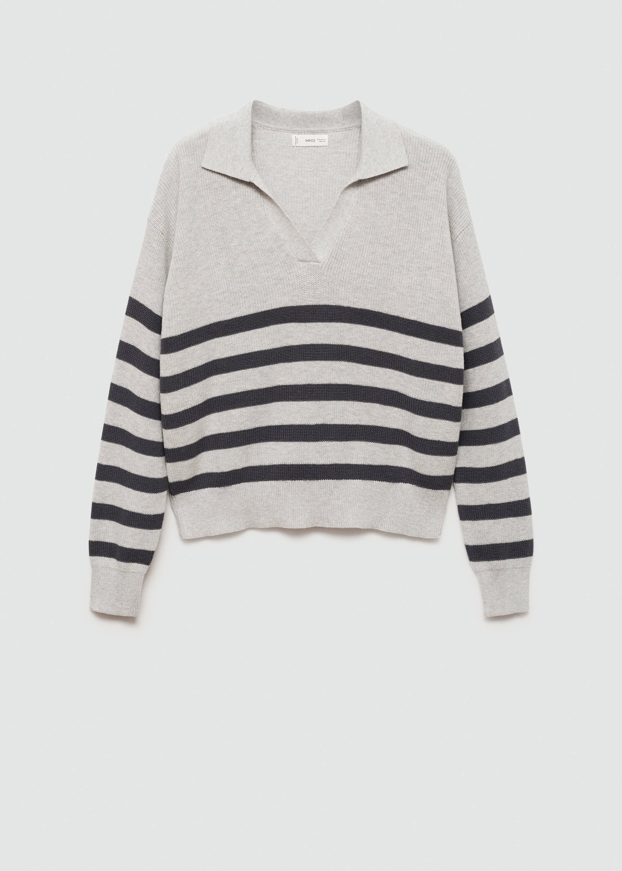 Gestreifter Strickpullover - Artikel ohne Model