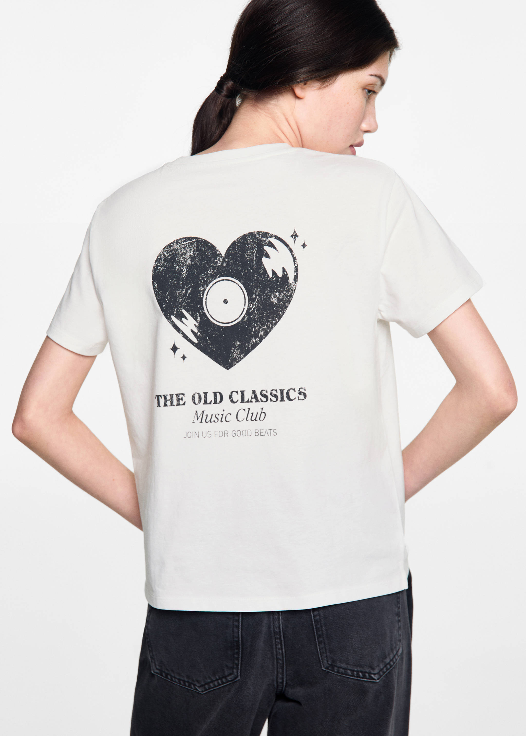 Camiseta estampada algodón - Reverso del artículo