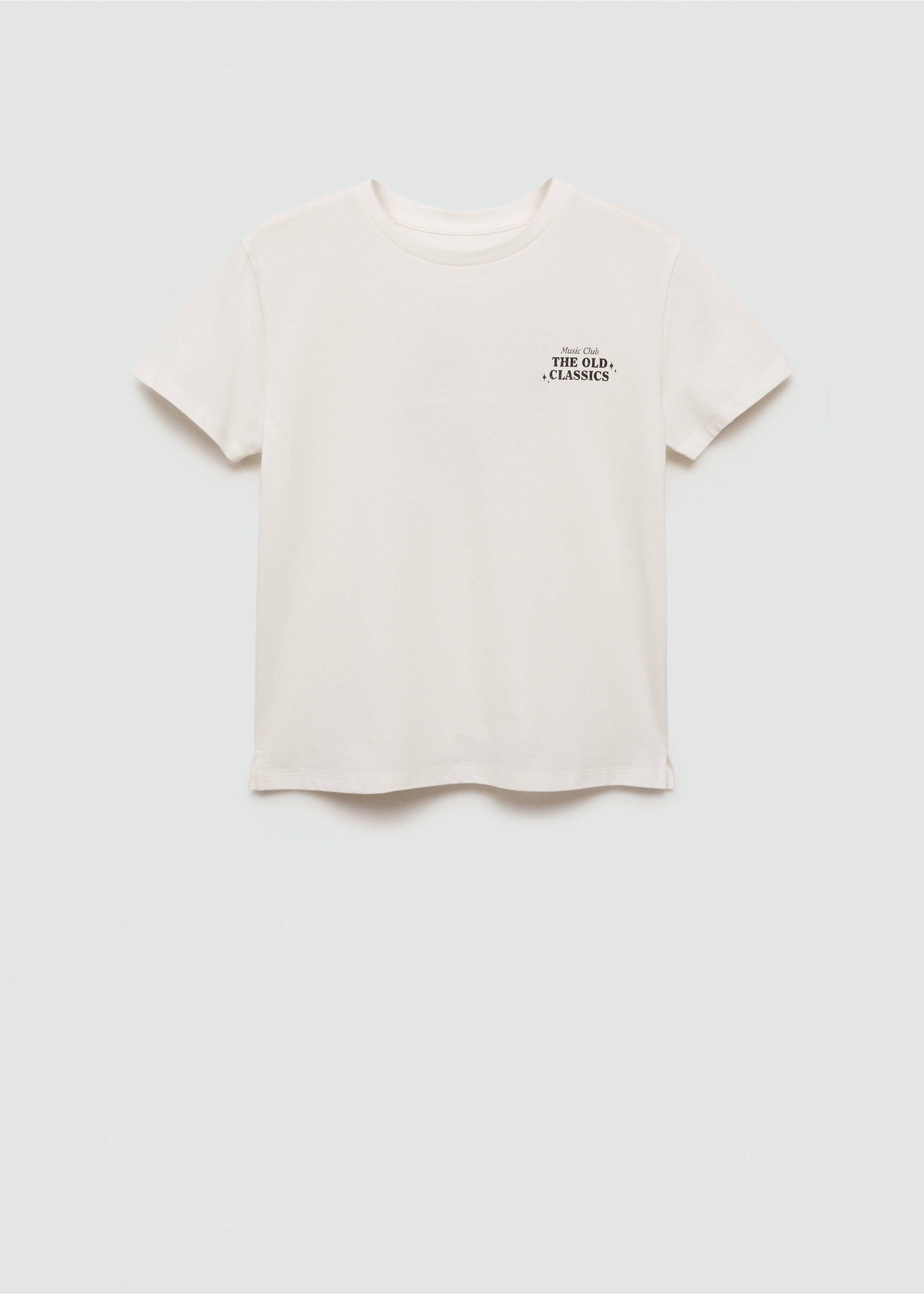 Camiseta estampada algodón - Artículo sin modelo, Blanco roto. Ref: 77064041-00.