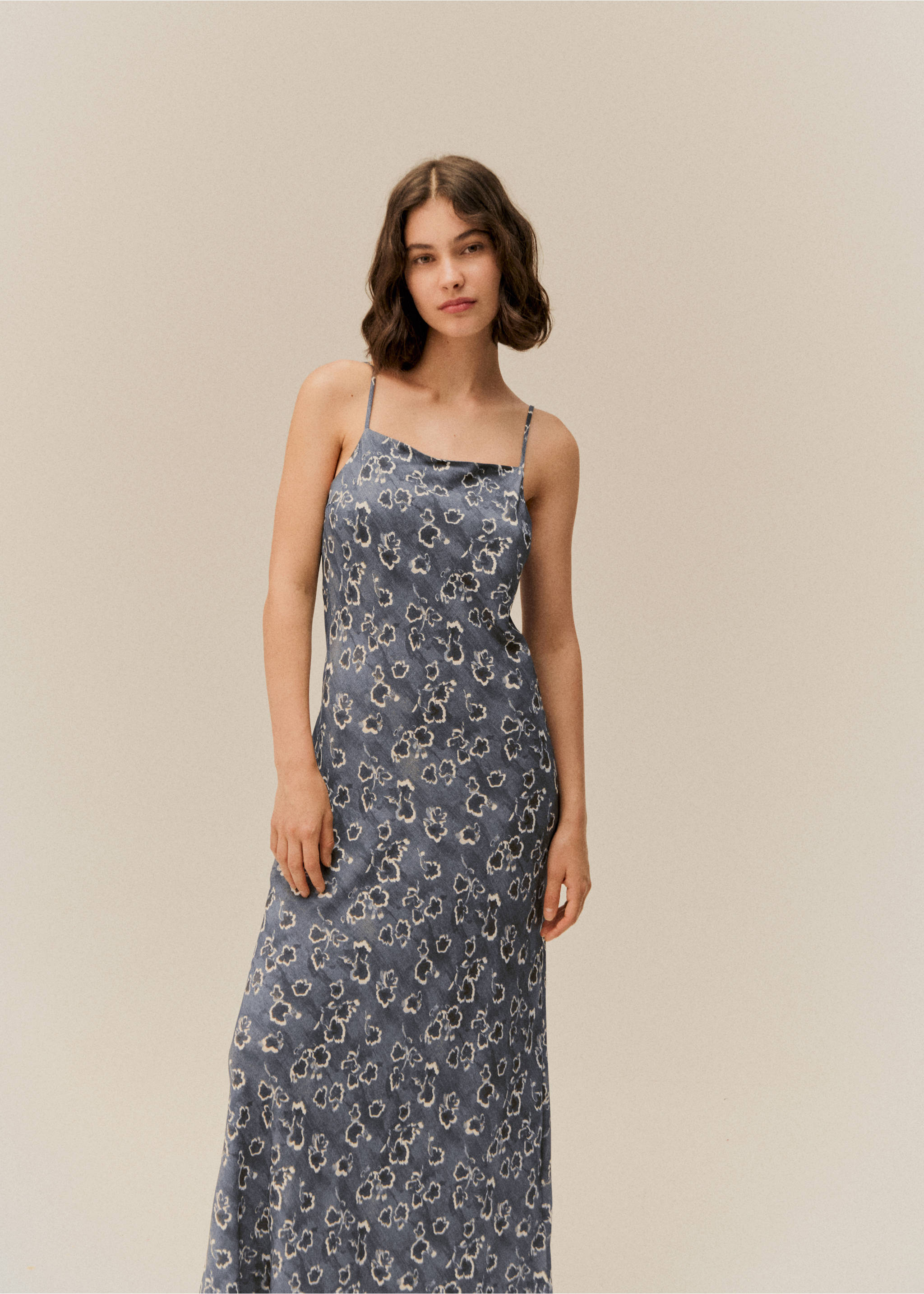 Sukienka ze wzorem - Szczegóły artykułu 5, Ciemnoszary. Ref: 77064045-00.