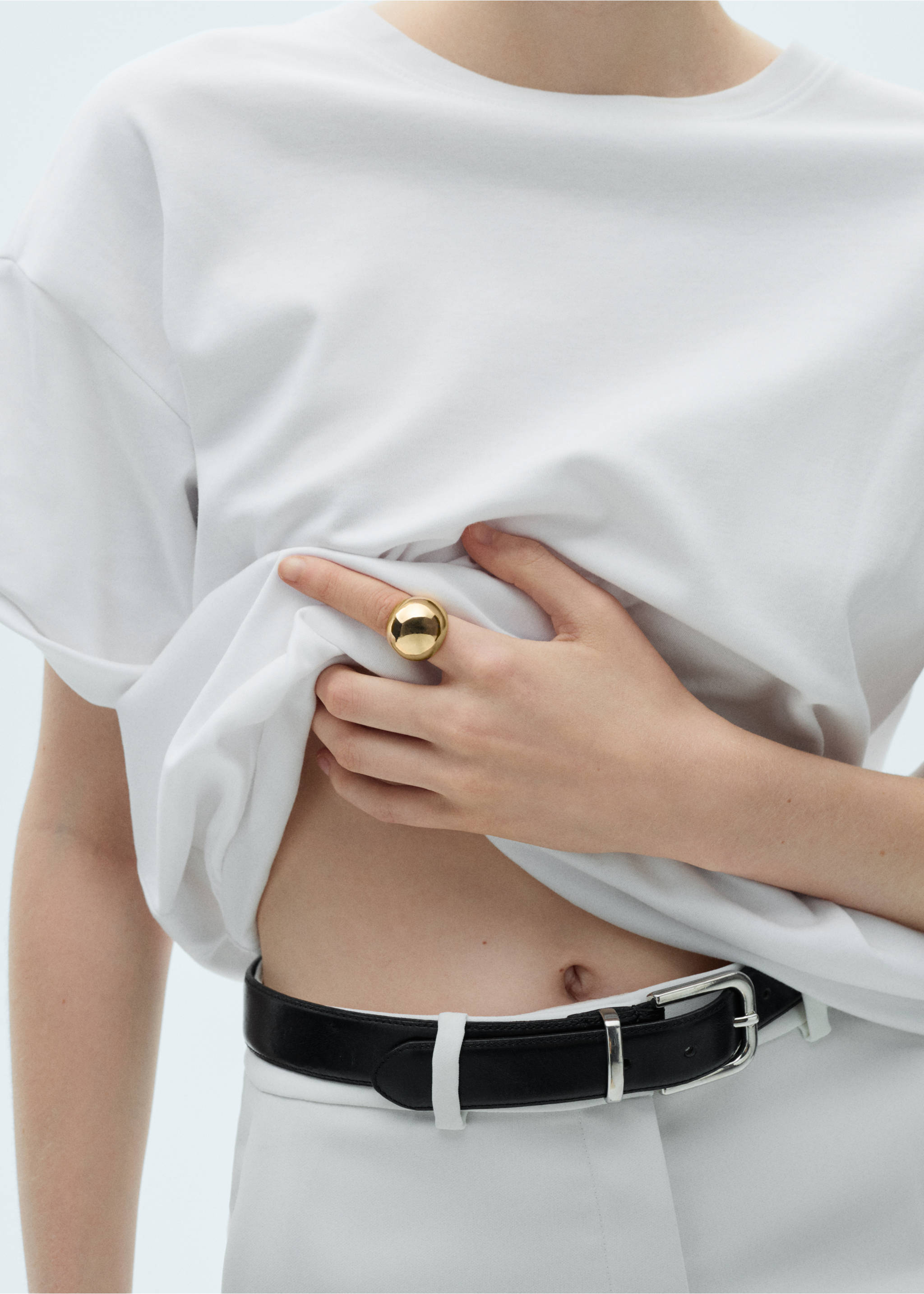 Volume design ring - Details of the article 9, Gold. Ref: 77064046-00.