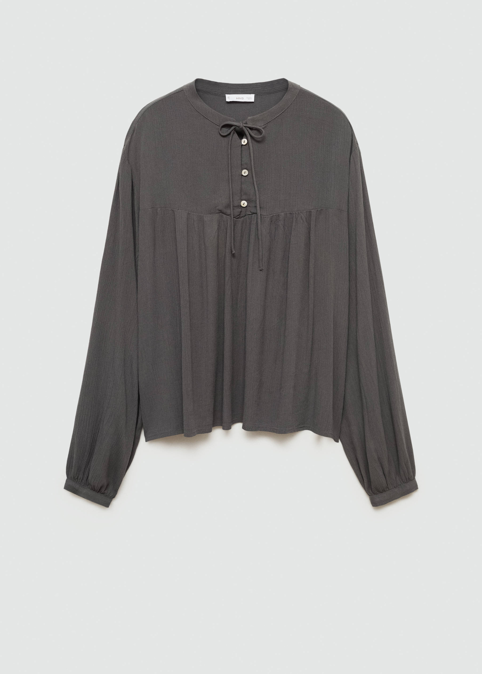 Fluid blouse with neck tie - Article without model