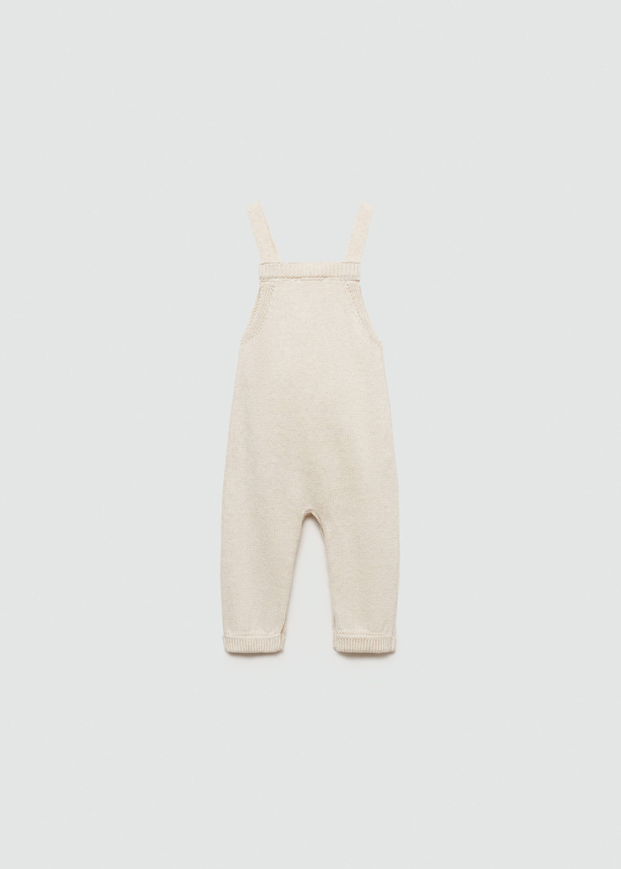 Cotton knit dungarees - Reverse of the article