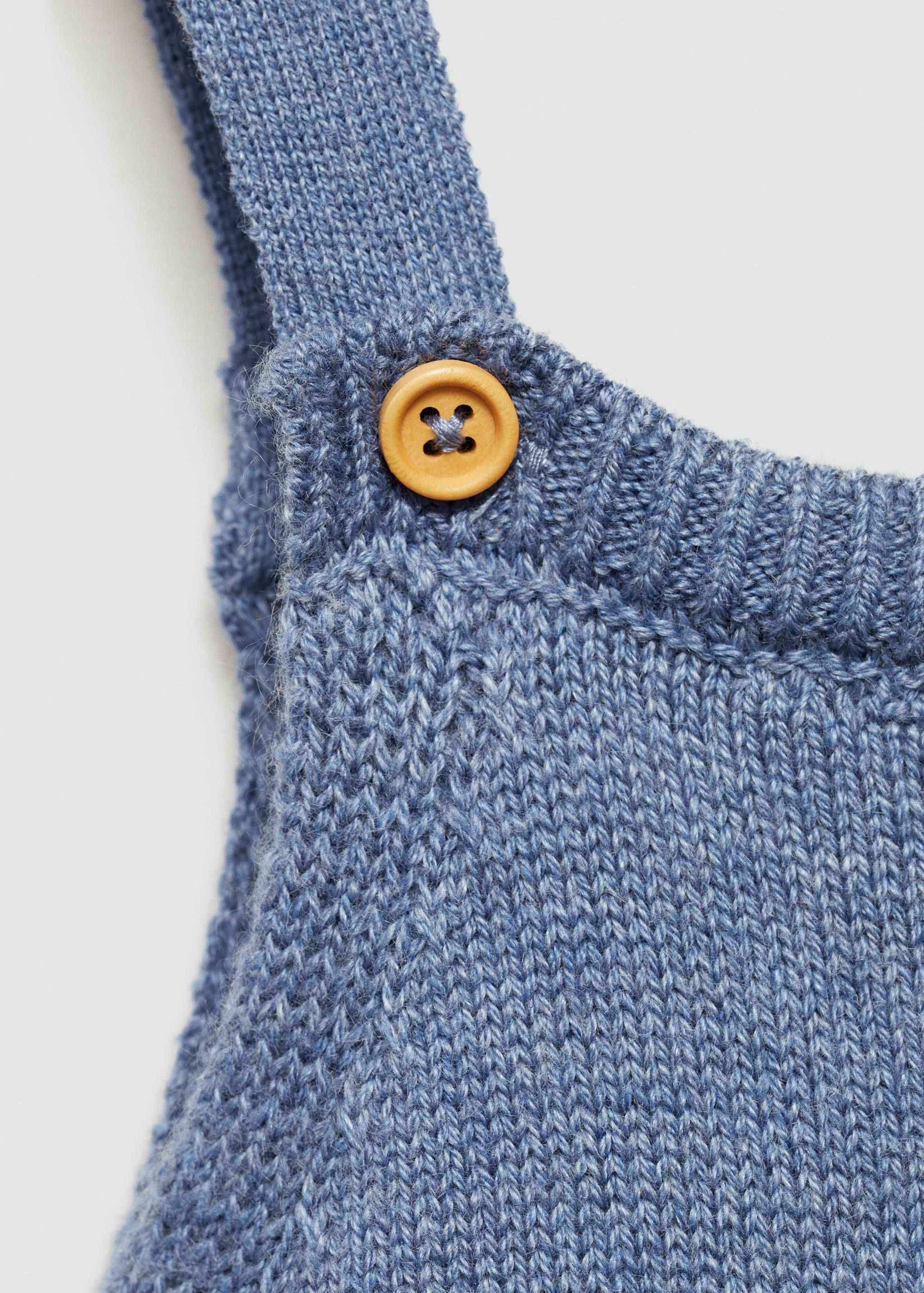 Cotton knit dungarees - Details of the article 8