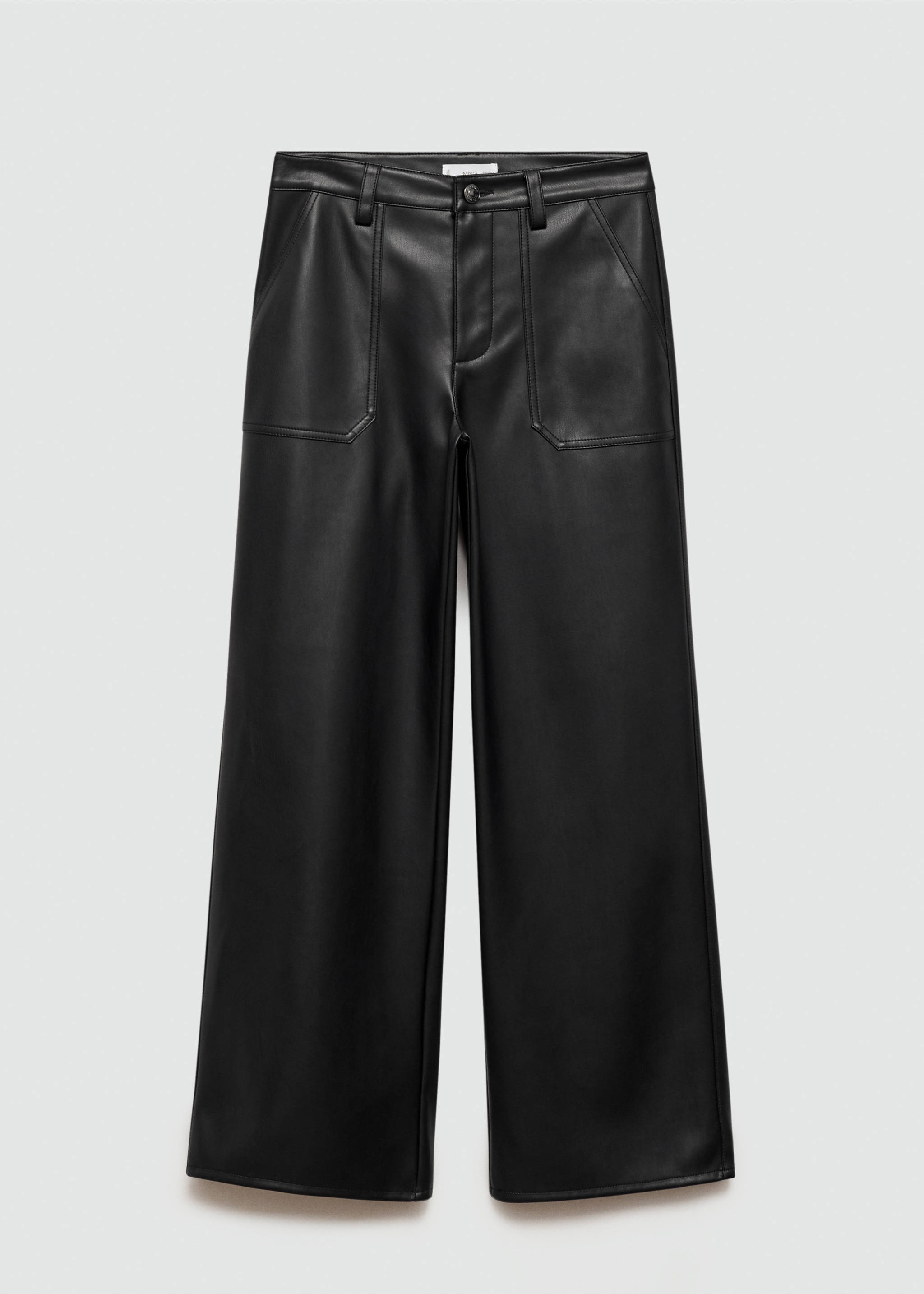 Hose aus Kunstleder - Artikel ohne Model, Schwarz. Ref: 77064058-00.