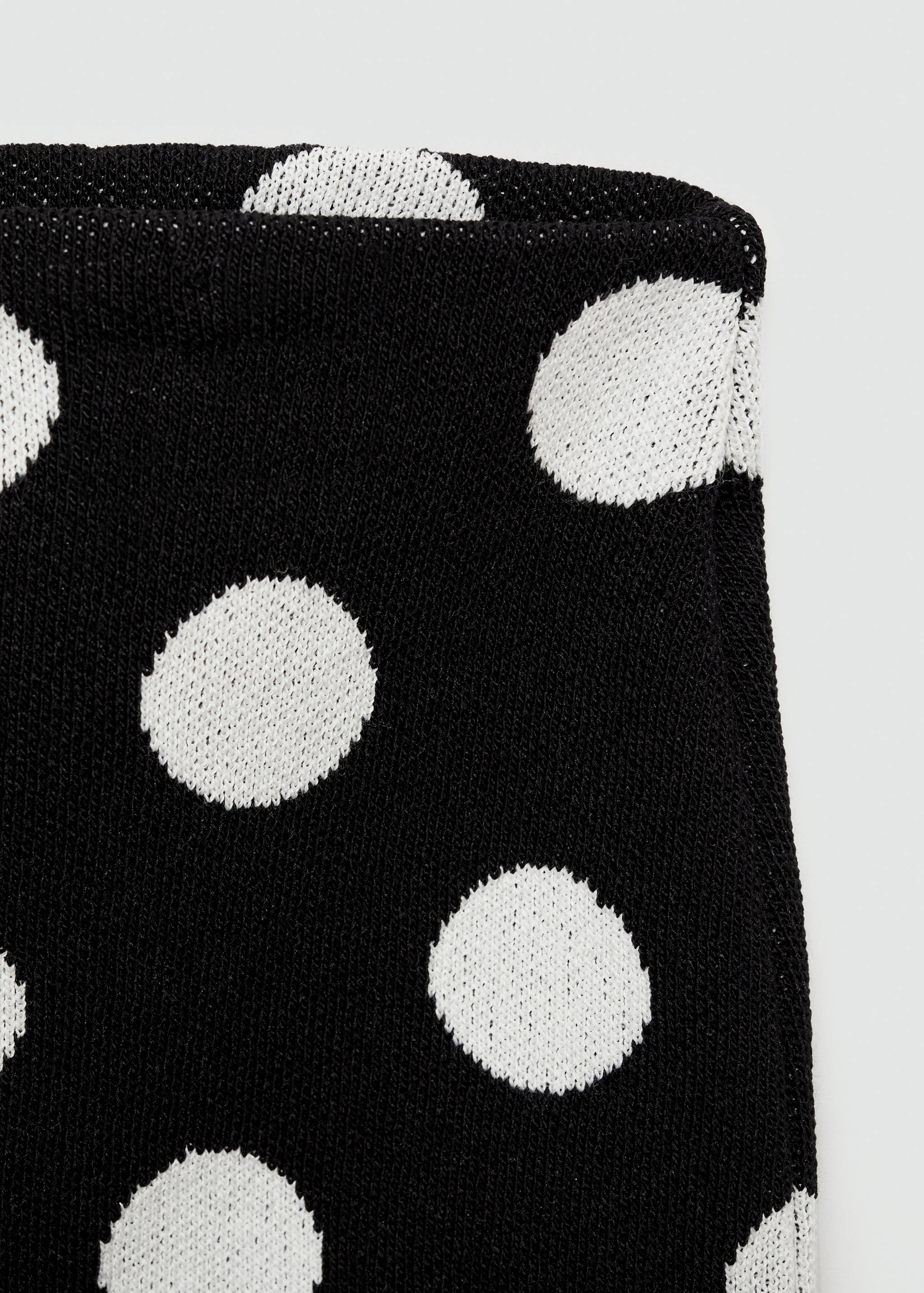 Polka-dot knitted skirt - Details of the article 8