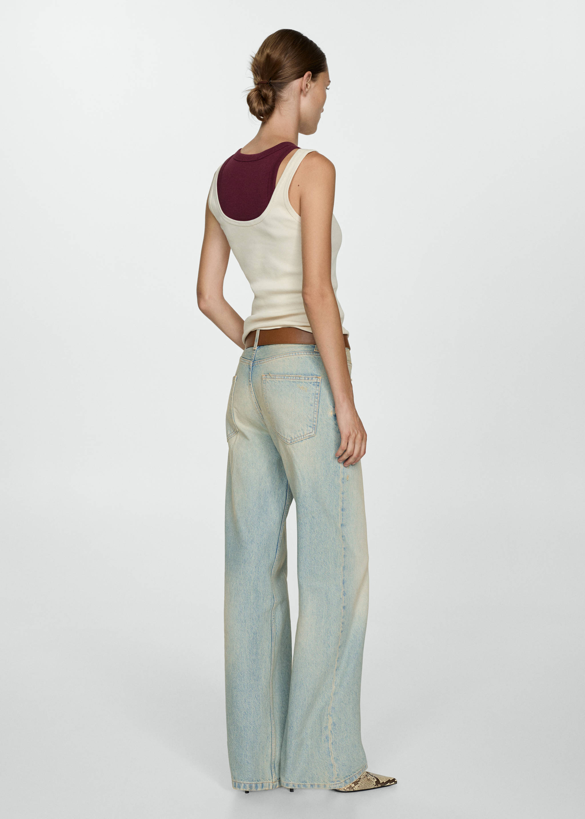 Raka jeans medium midja - Artikelns baksida