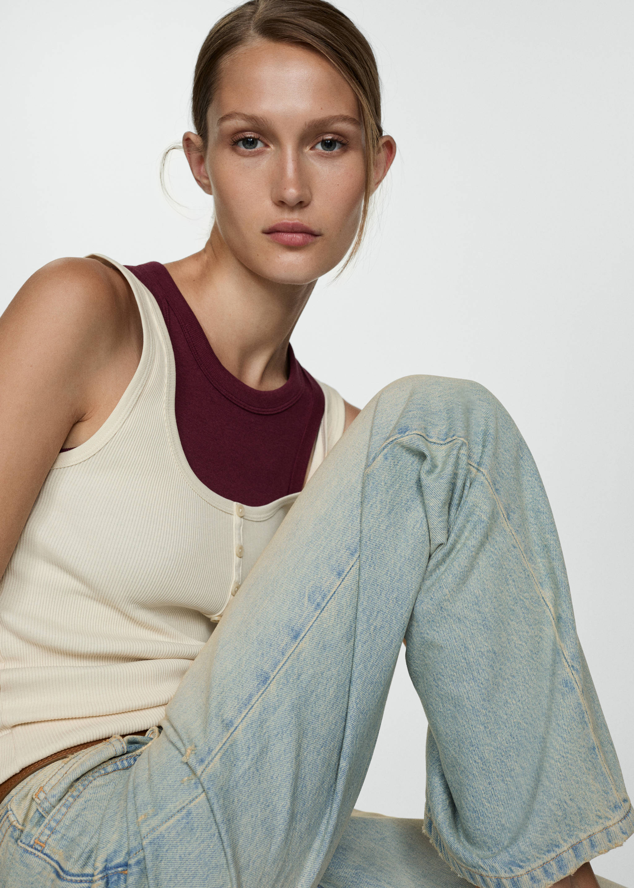 Raka jeans medium midja - Detaljer om artikeln 1