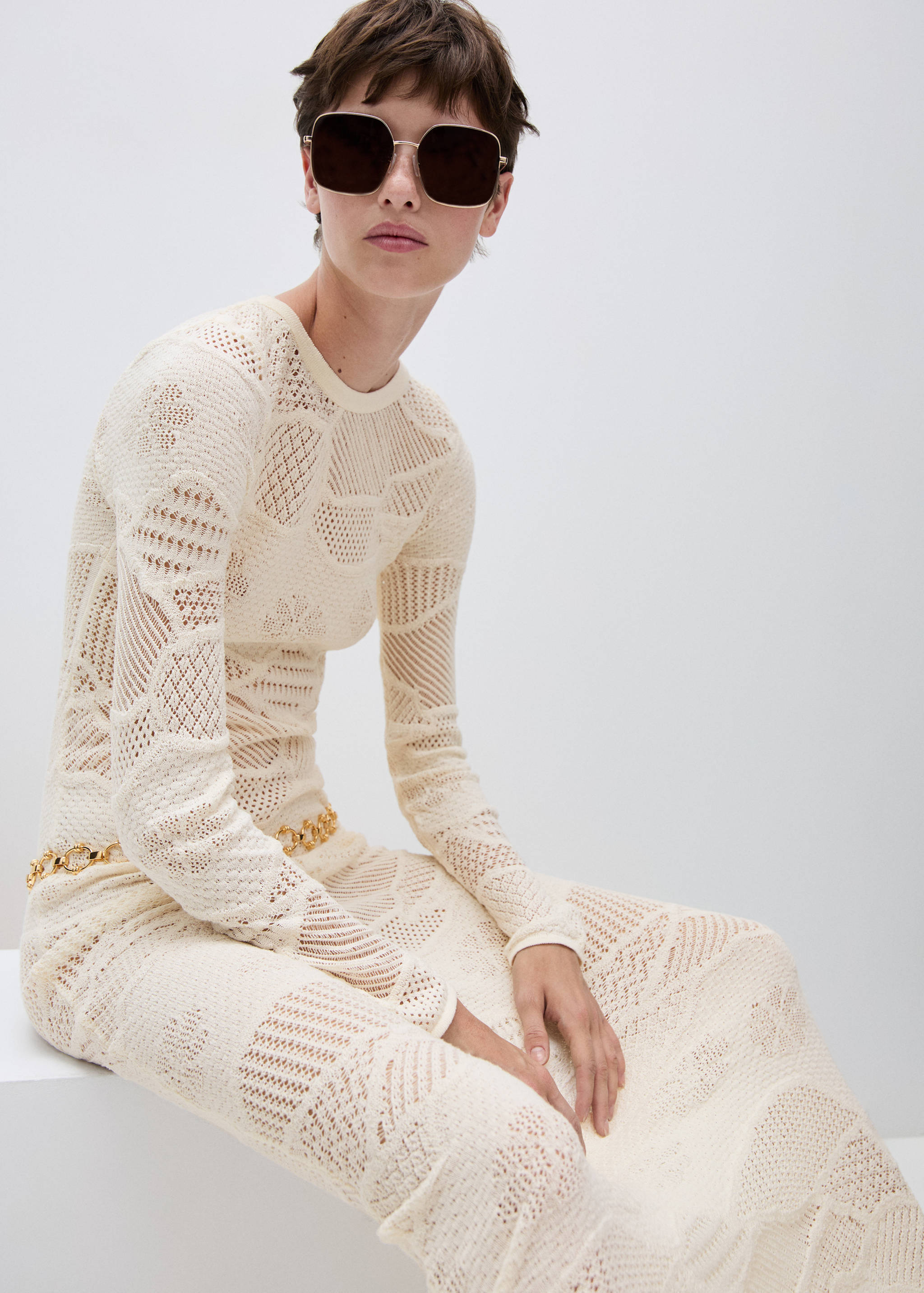 Hosszú kötött ruha - A termék adatai 6