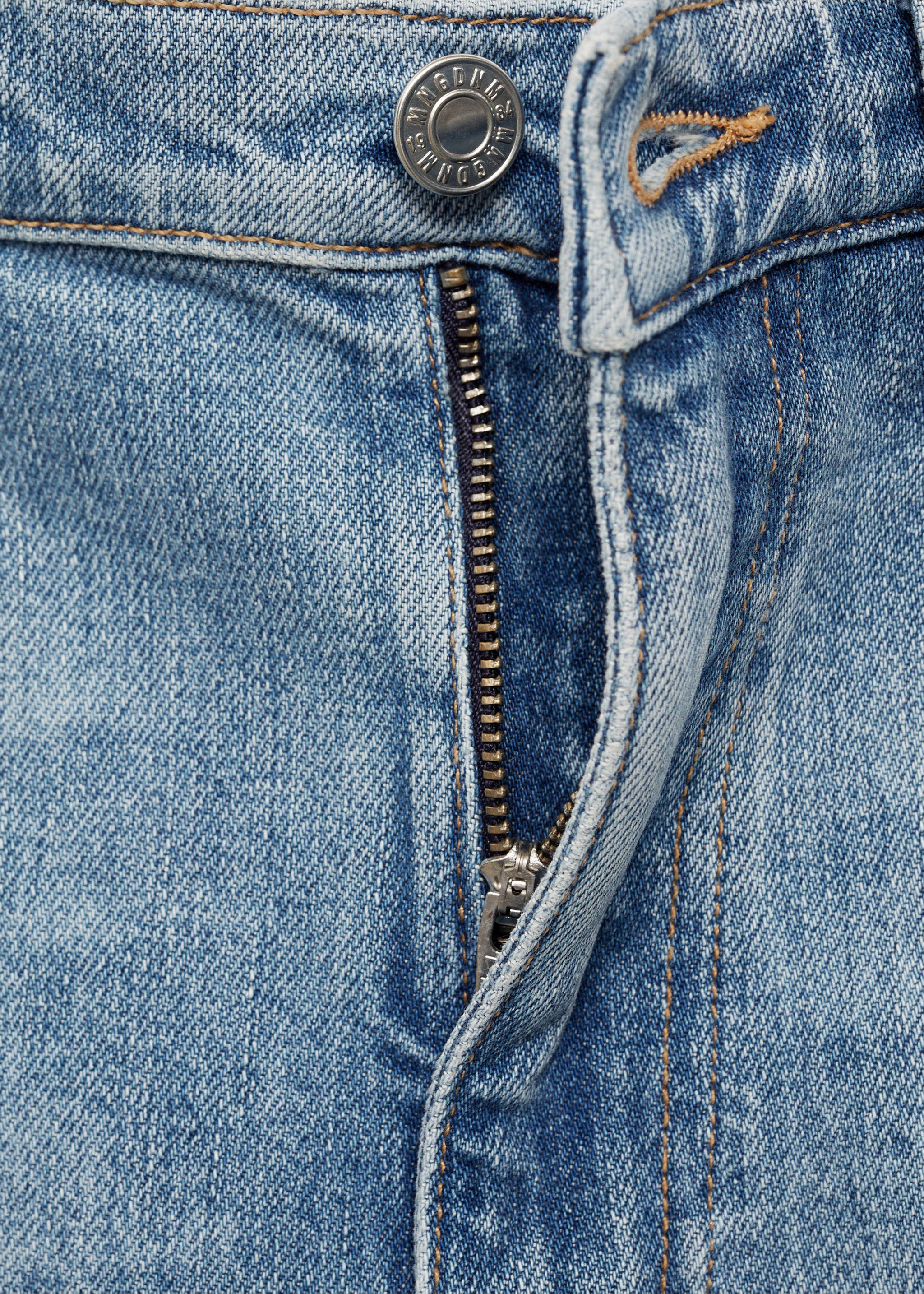 Claudia slim-fit cropped jeans - Details of the article 8, Medium Blue. Ref: 77064069-00.