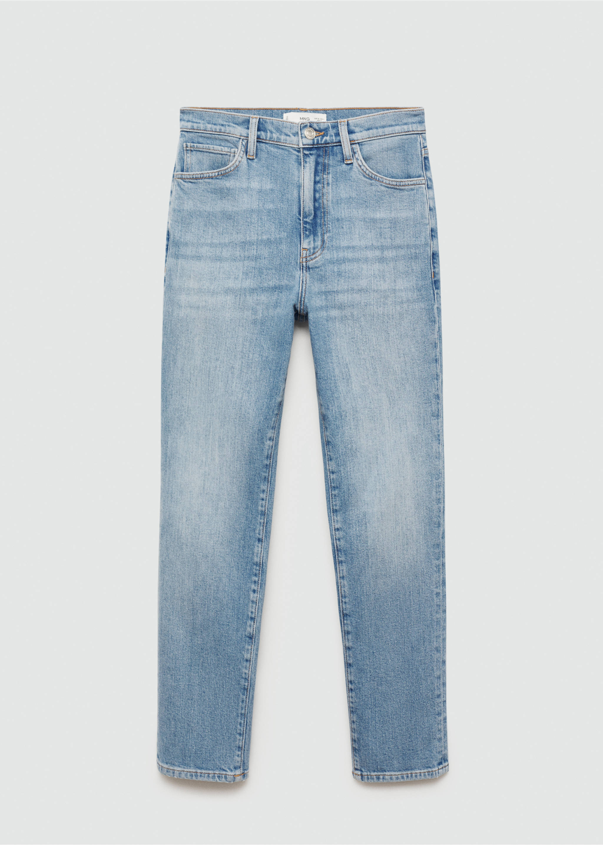 Claudia slim-fit cropped jeans - Article without model, Medium Blue. Ref: 77064069-00.