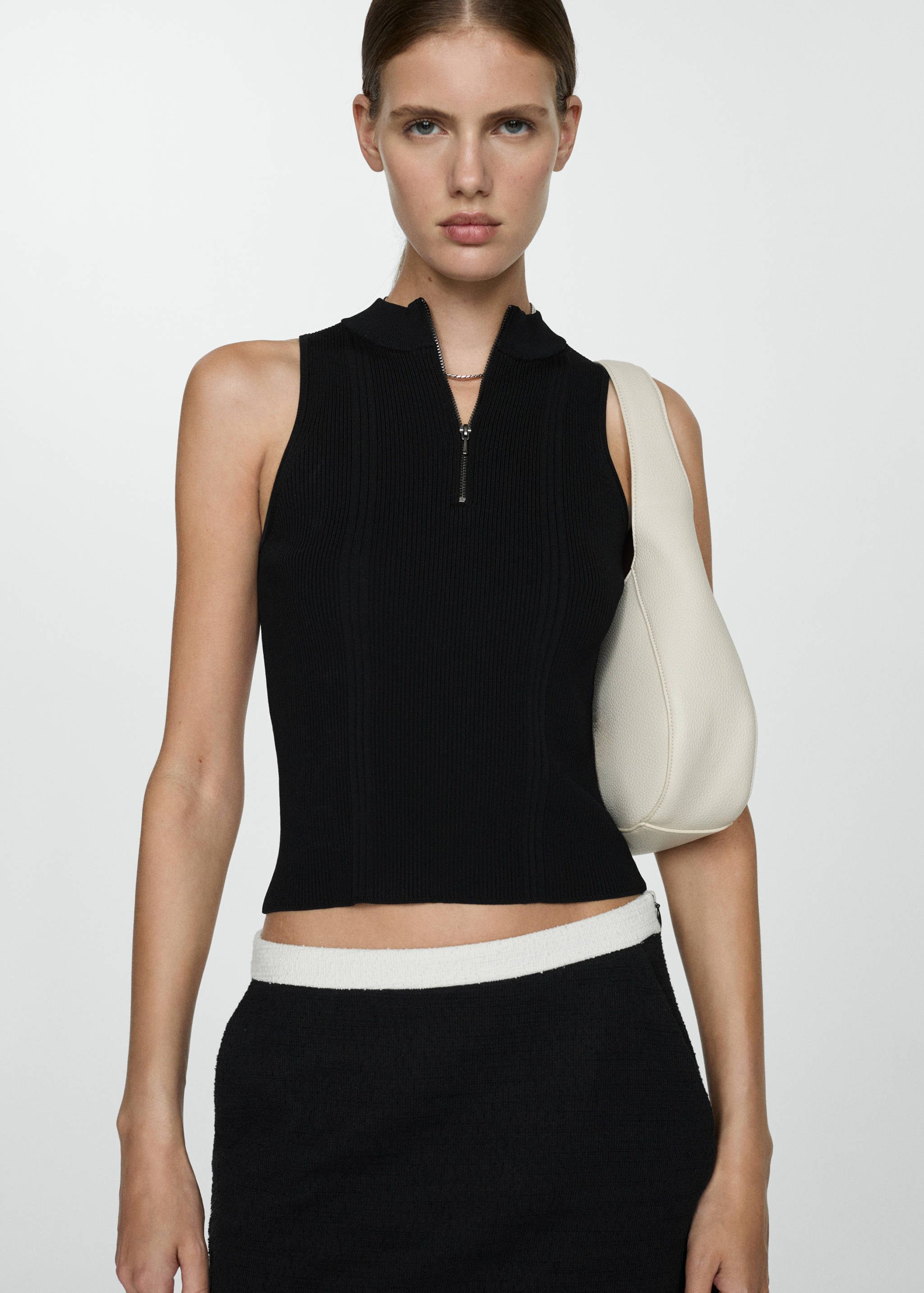 Fusta mini tweed - Plan mediu