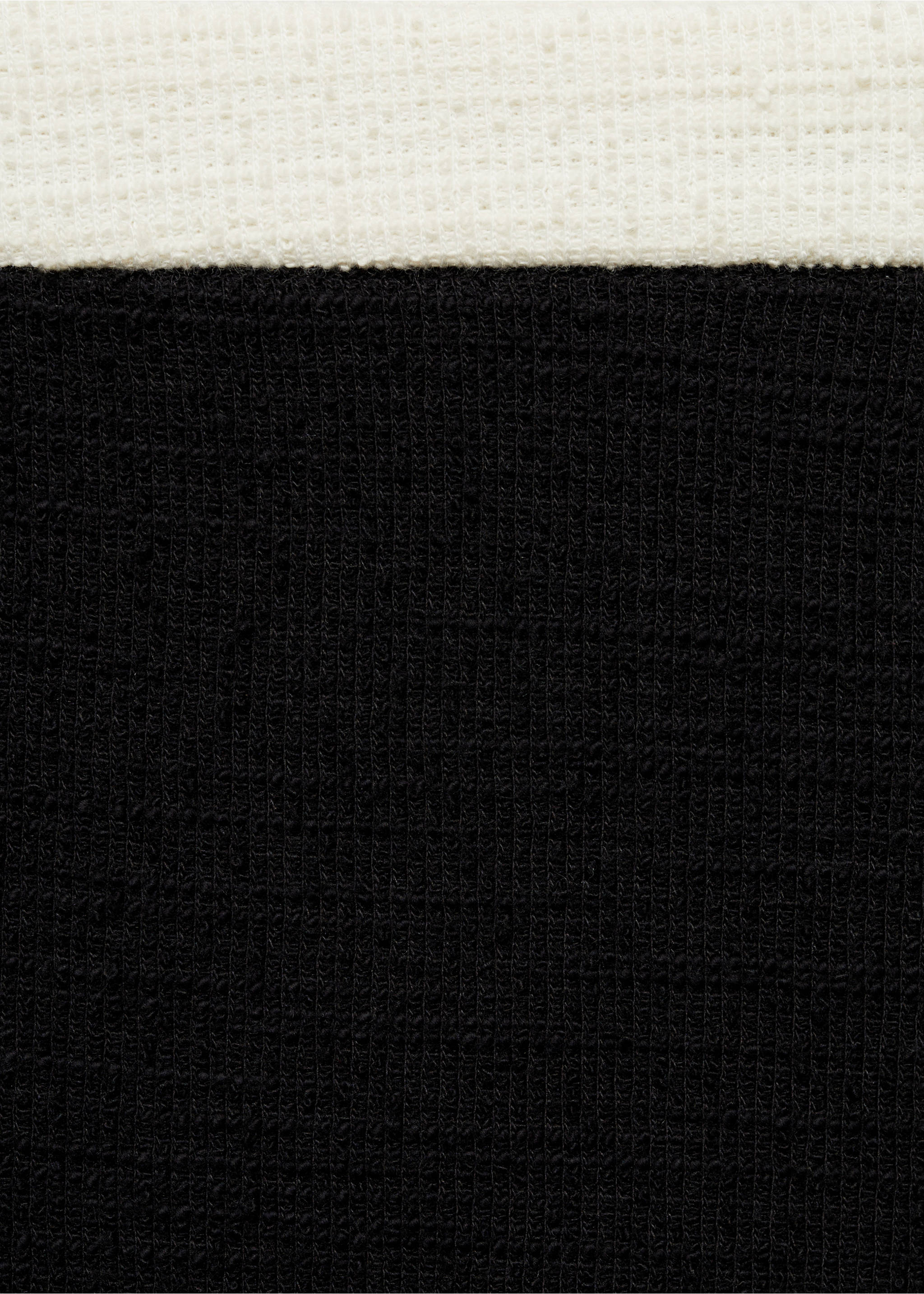 Tweed miniskirt - Details of the article 8, Black. Ref: 77064070-00.