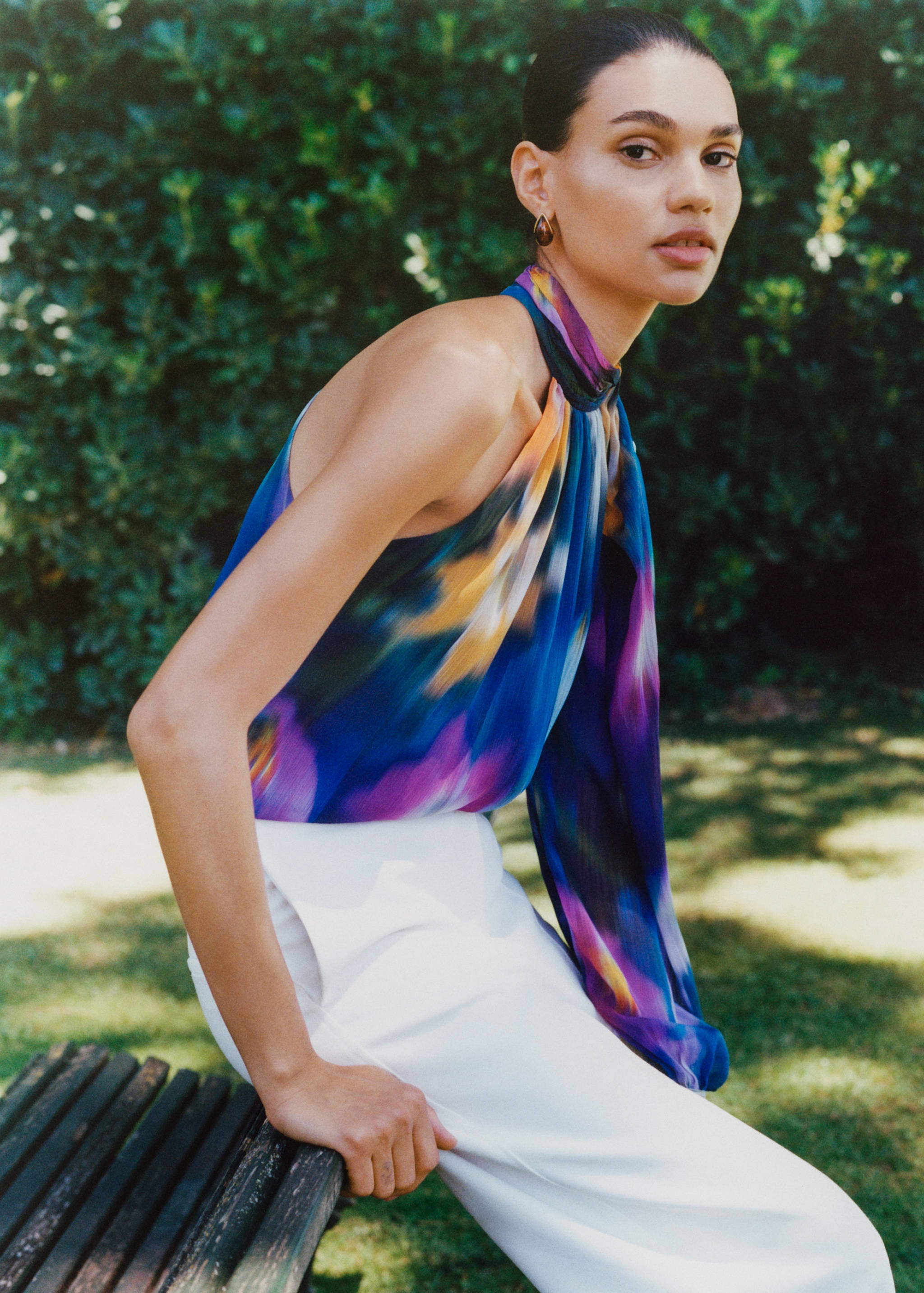 Blusa asimmetrica stampata - Dettaglio dell'articolo 6