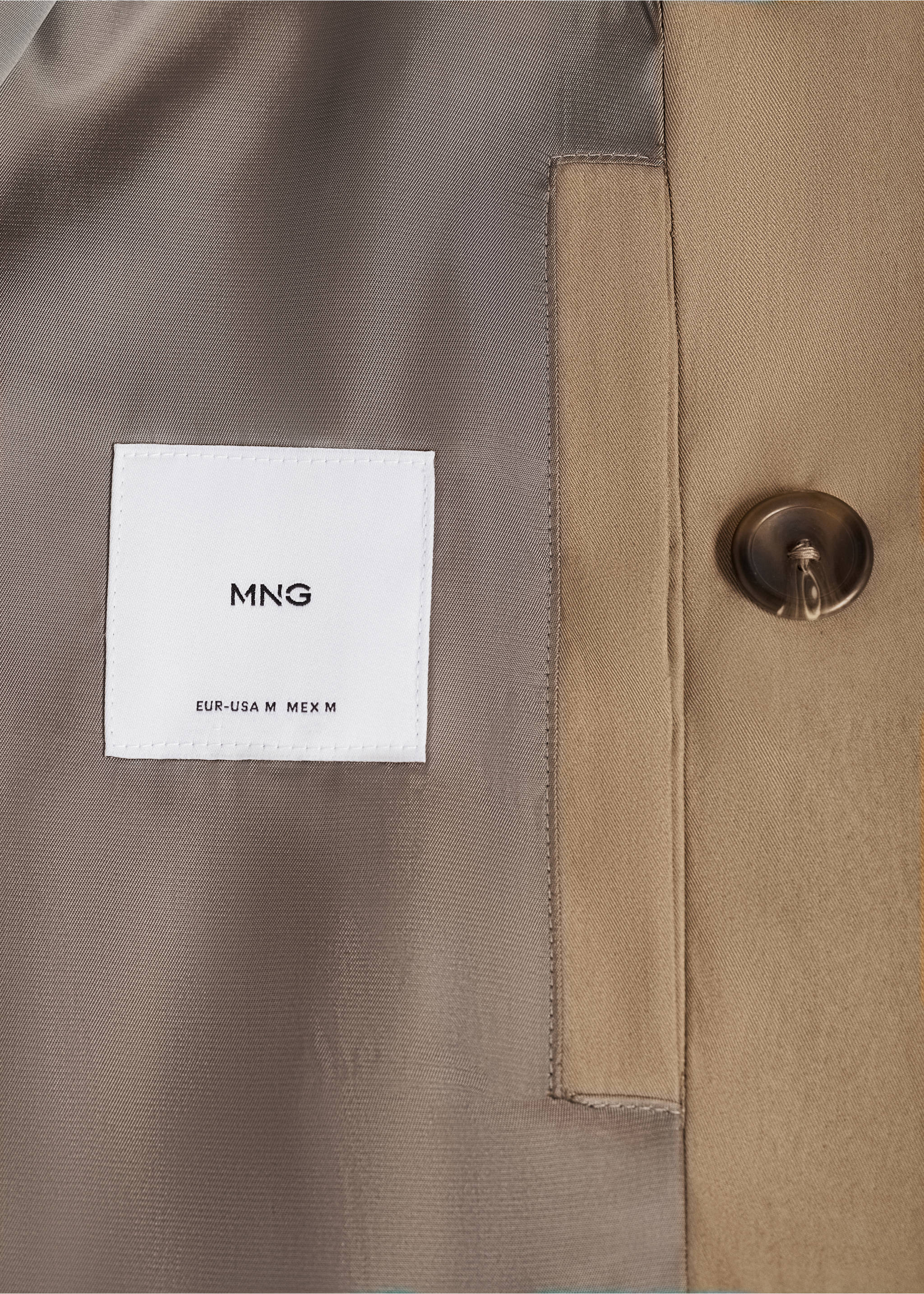 Gavardina curta cotó - Detall de l'article 0, Marró mitjà. Ref: 77064432-00.