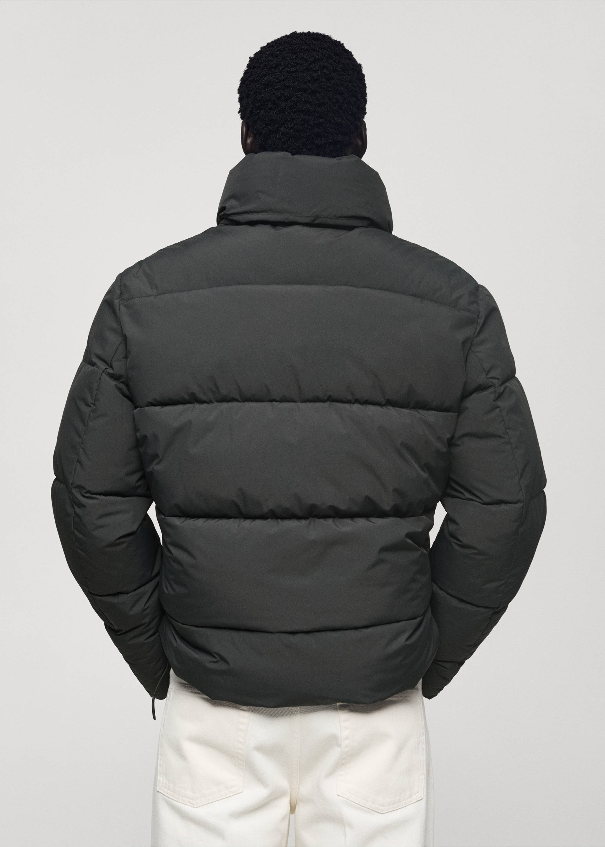 Thermoregulating waterproof padded anorak - Reverse of the article, Charcoal. Ref: 77064433-00.