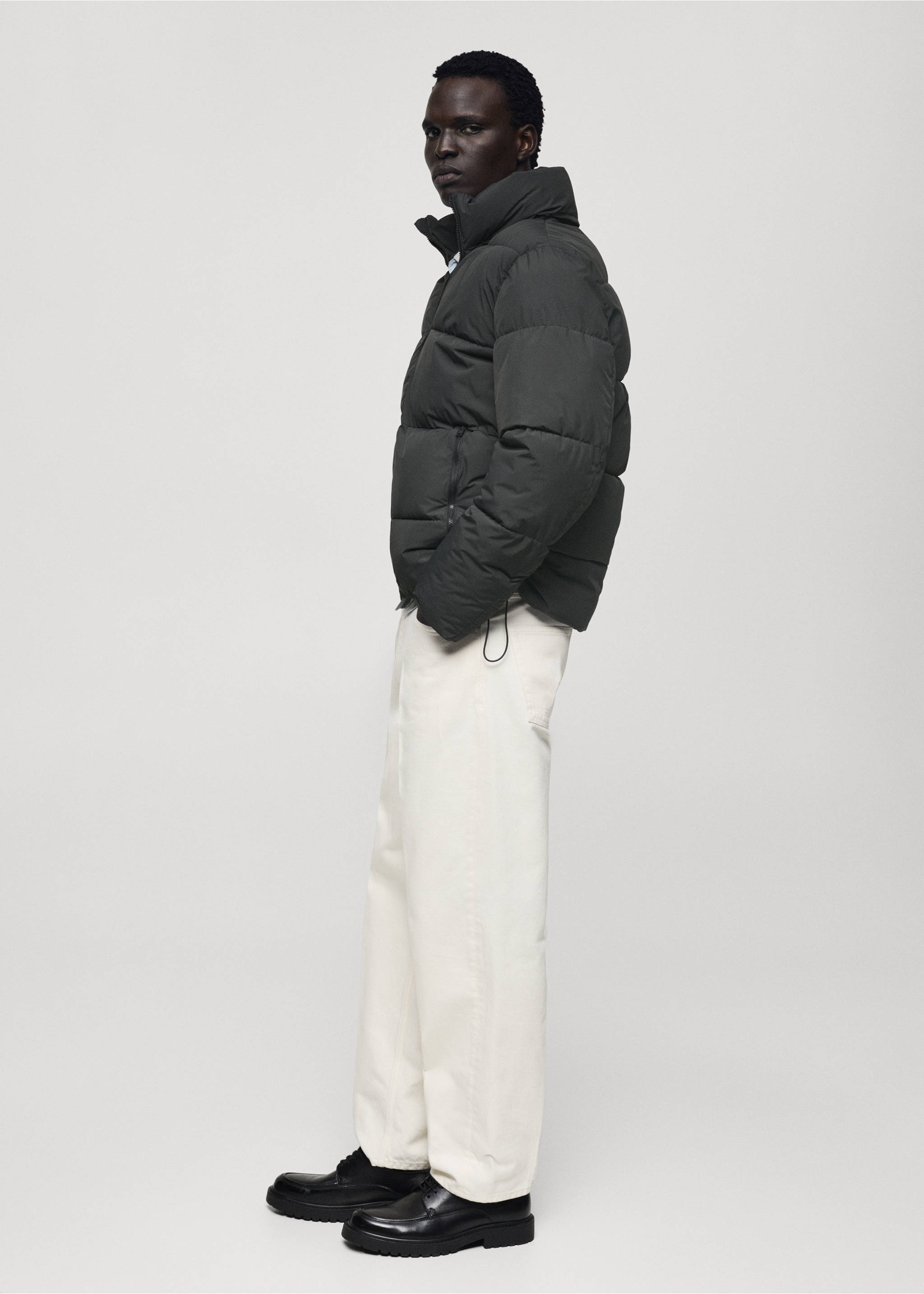 Thermoregulating waterproof padded anorak - Details of the article 2, Charcoal. Ref: 77064433-00.