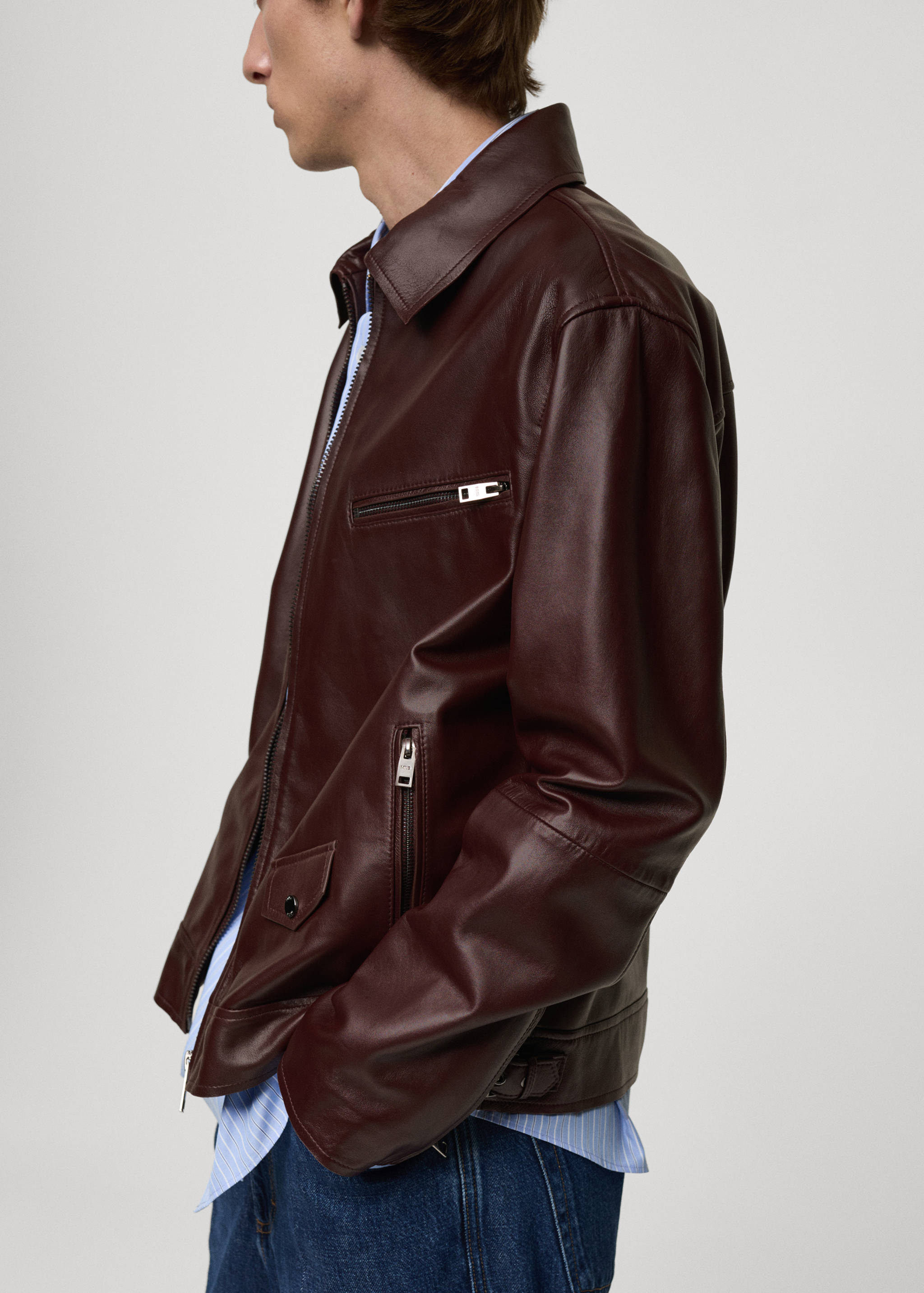 100% nappa leather jacket - Details of the article 2