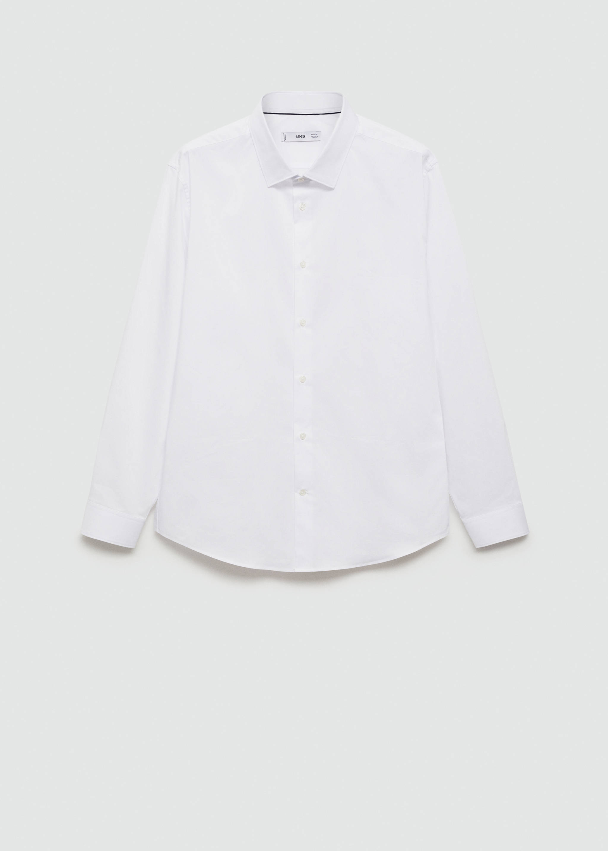 Regular-fit stretch cotton shirt - Article without model