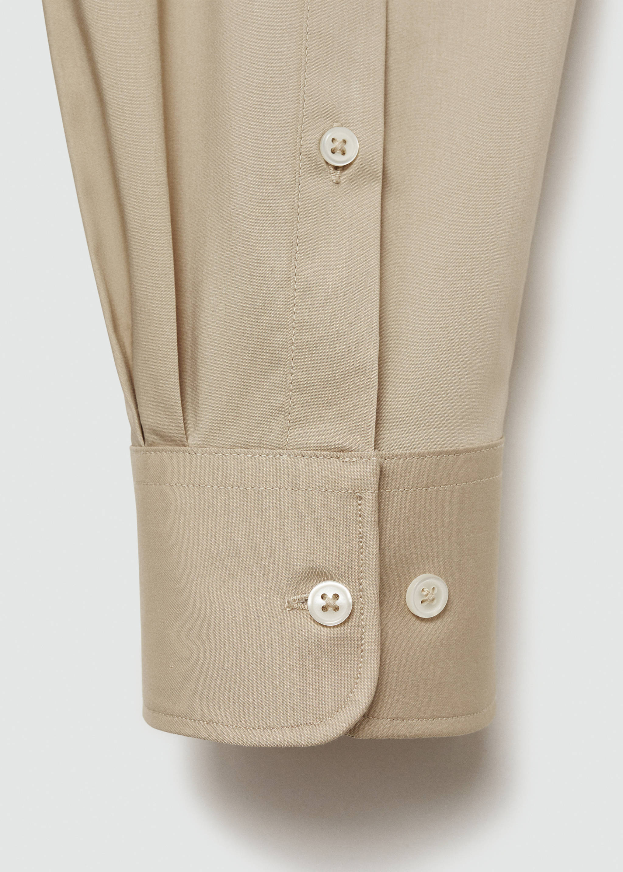 Regular-fit stretch cotton shirt - Details of the article 0