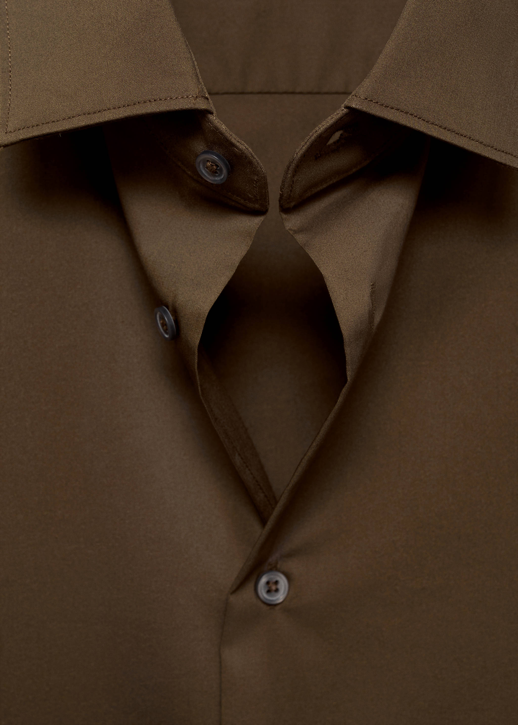 Regular-fit stretch cotton shirt - Details of the article 8