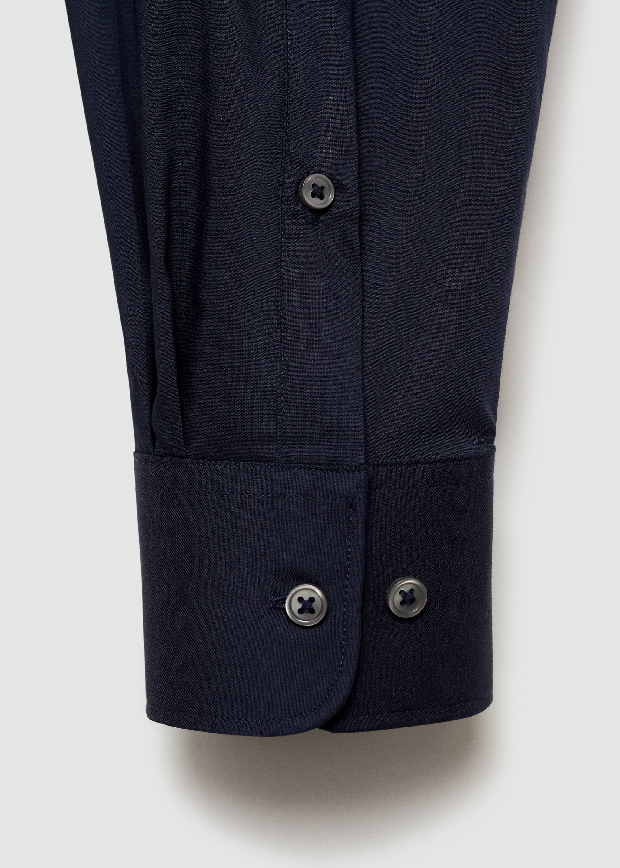 Regular-fit stretch cotton shirt - Details of the article 0