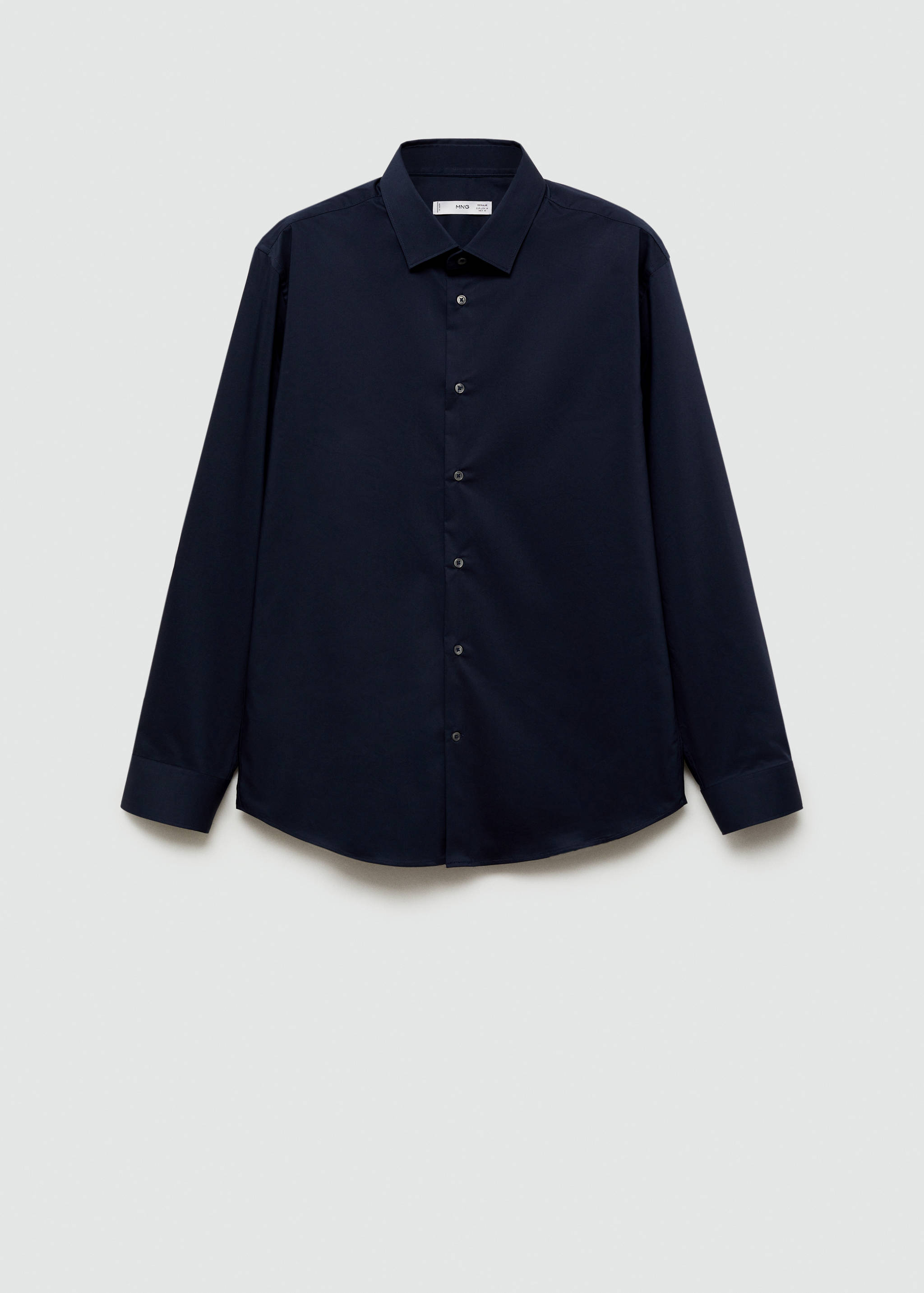 Regular-fit stretch cotton shirt - Article without model
