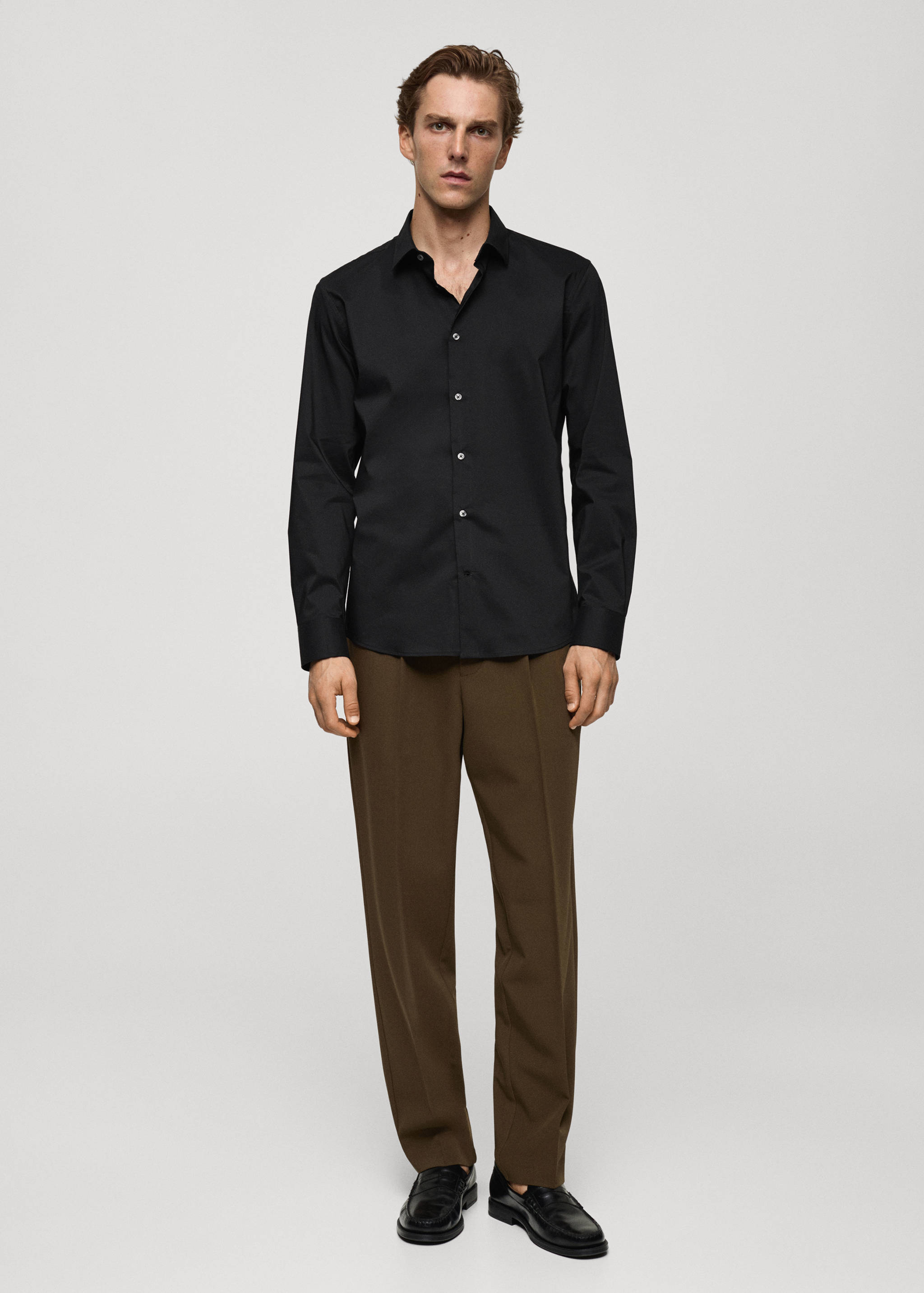 Camisa regular fit algodón stretch - Plano general