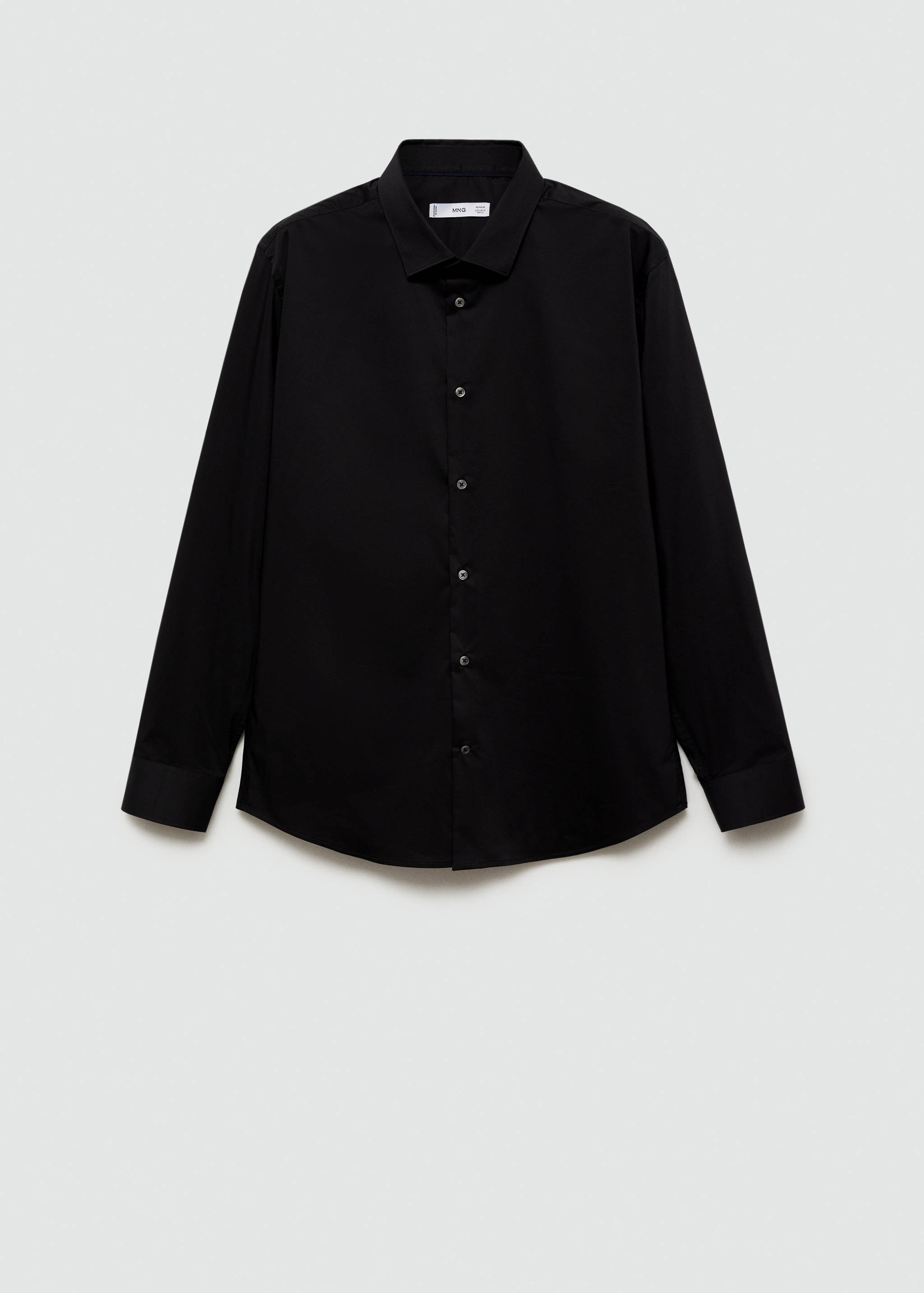Regular-fit stretch cotton shirt - Article without model
