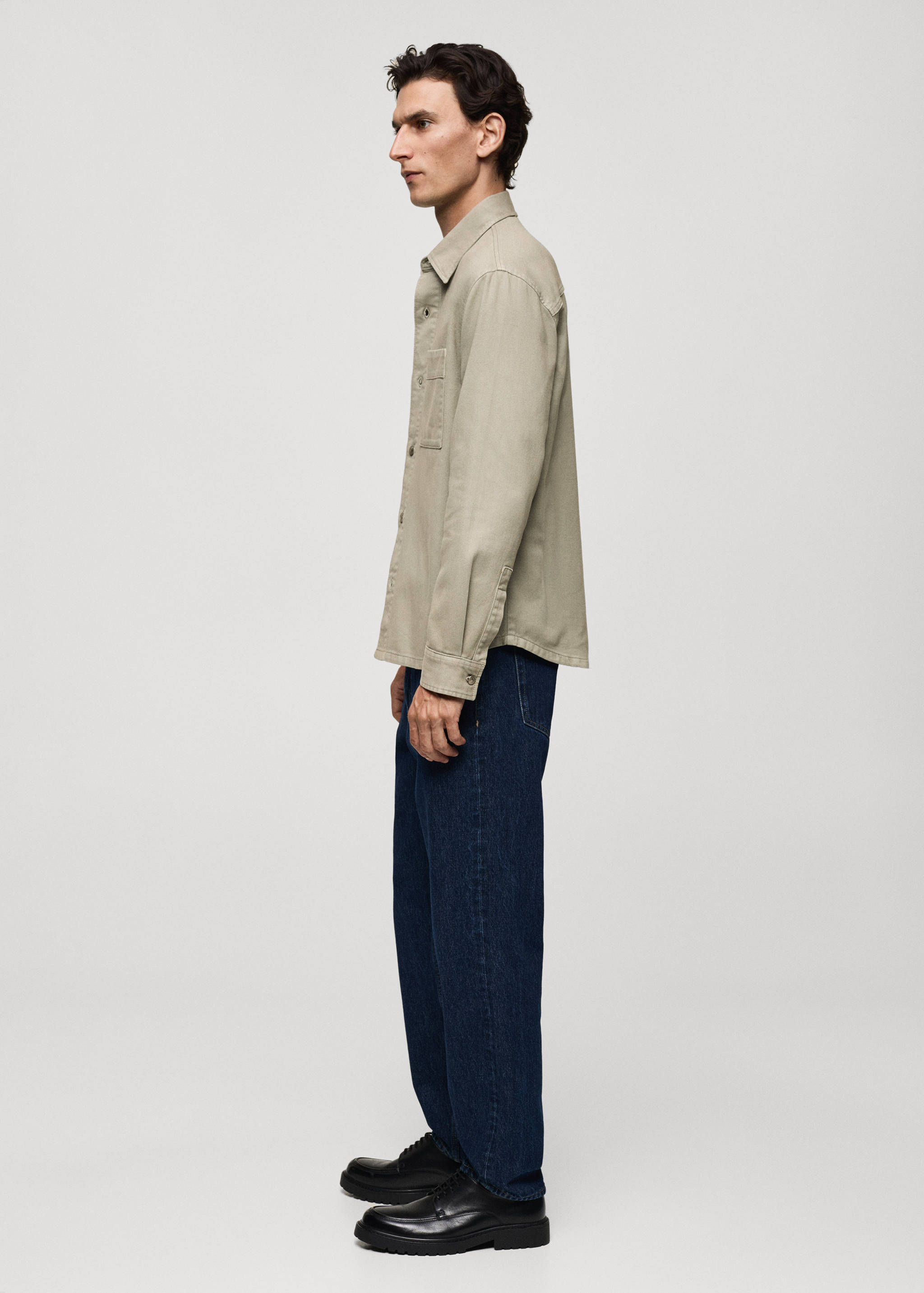 Pocket denim overshirt - Details of the article 2