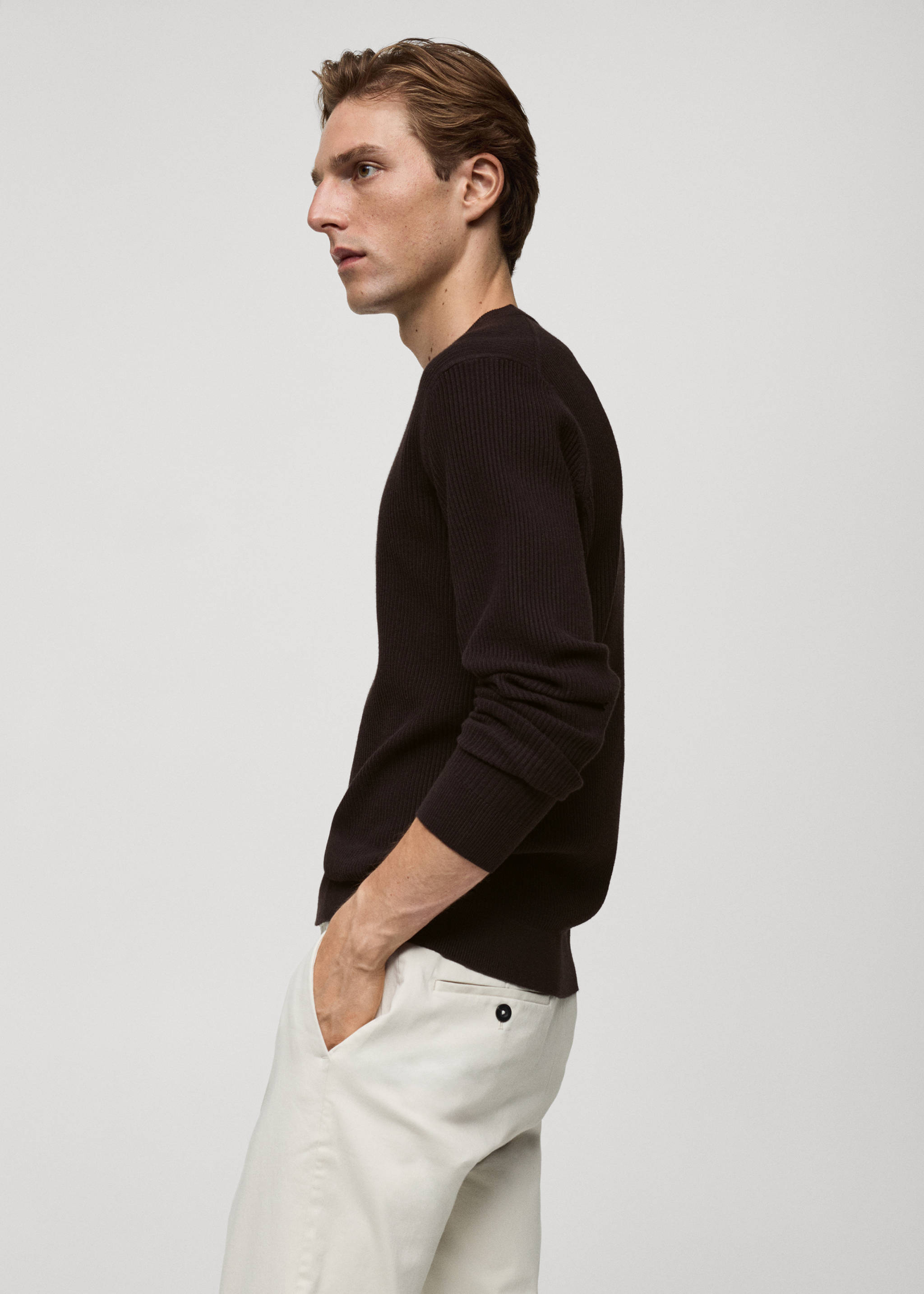 Rippstrickpullover aus Baumwolle - Detail des Artikels 2