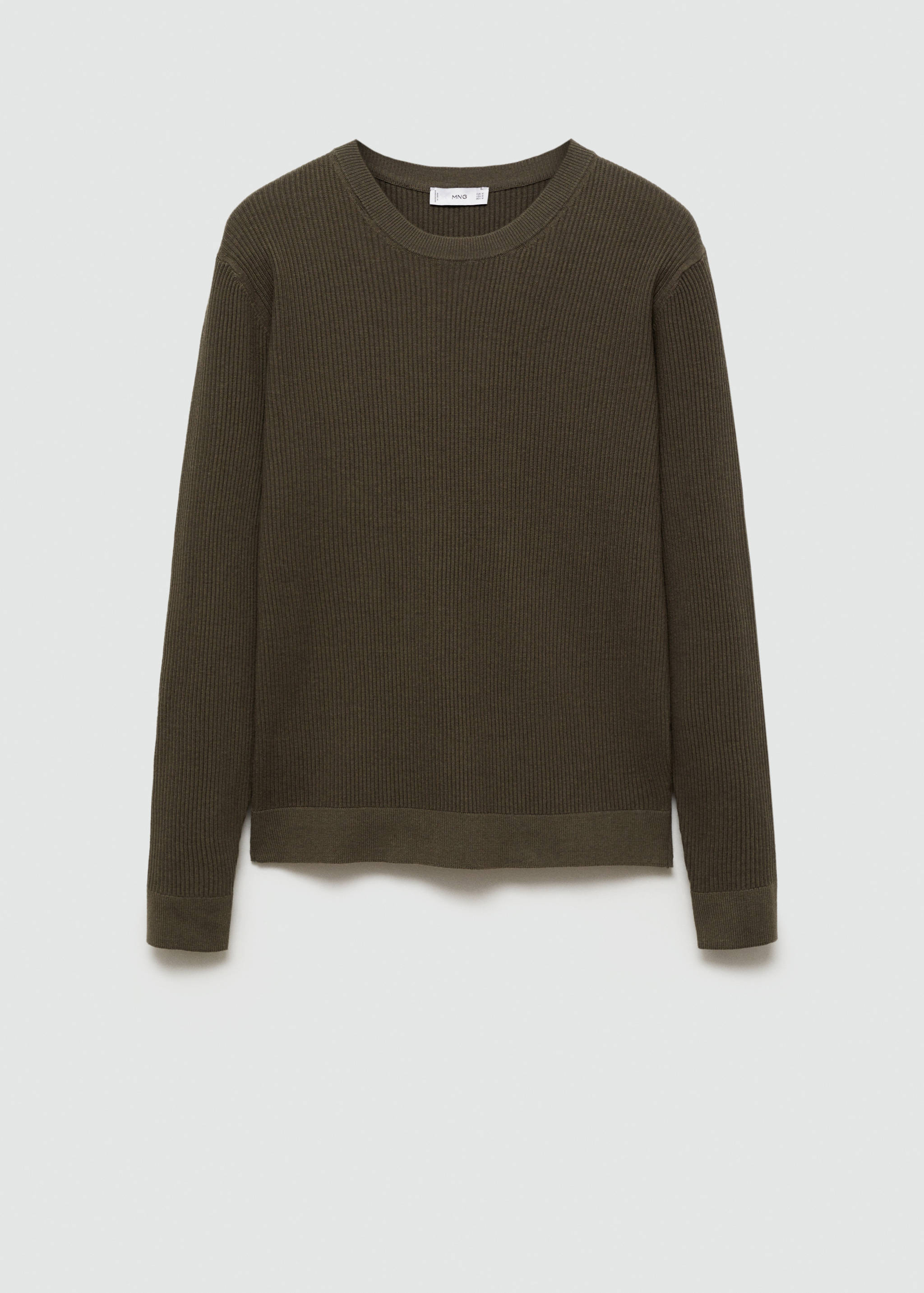 Rippstrickpullover aus Baumwolle - Artikel ohne Model