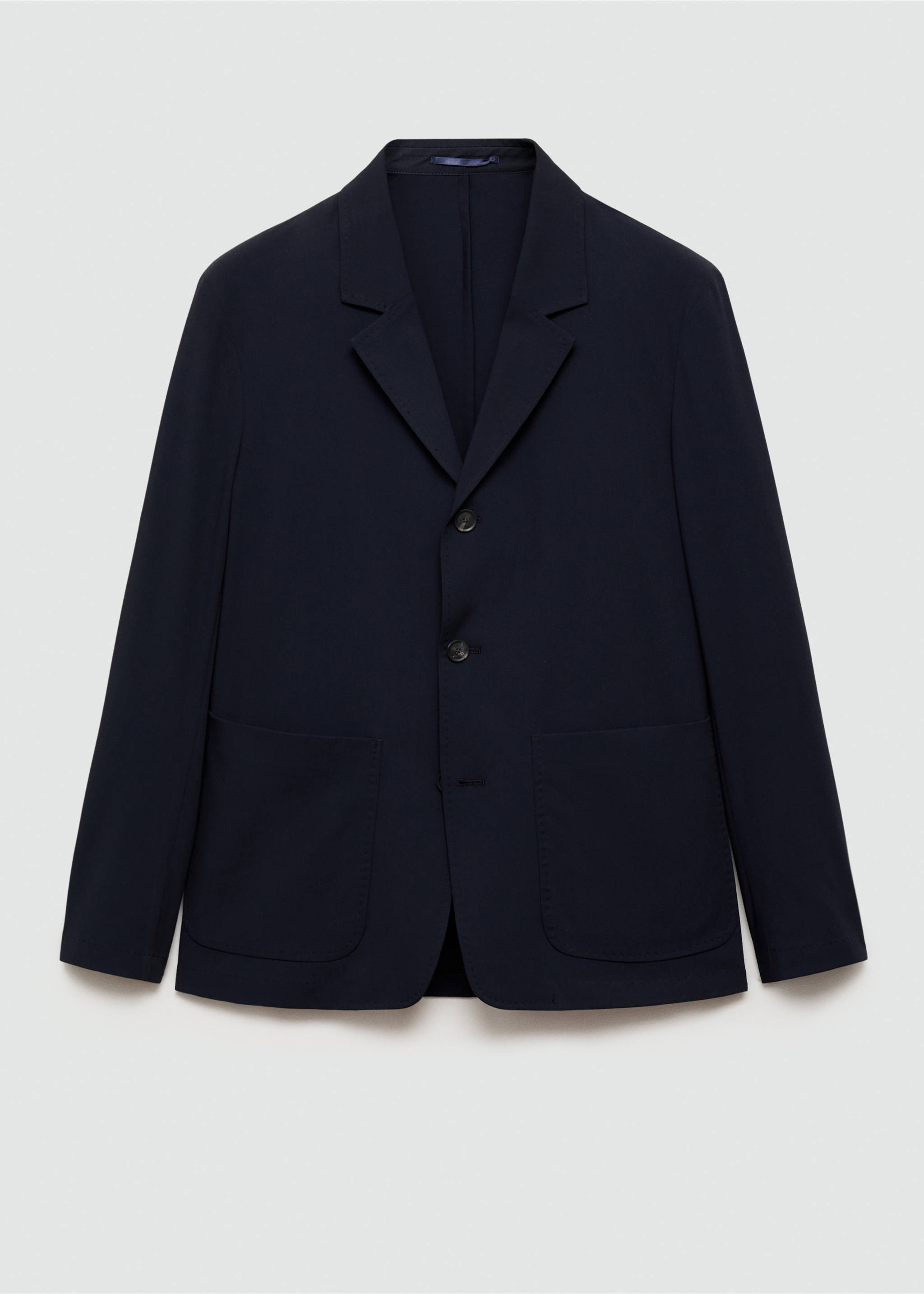 Americana traje slim fit bolsillos - Artículo sin modelo, Azul marino oscuro. Ref: 77064444-00.