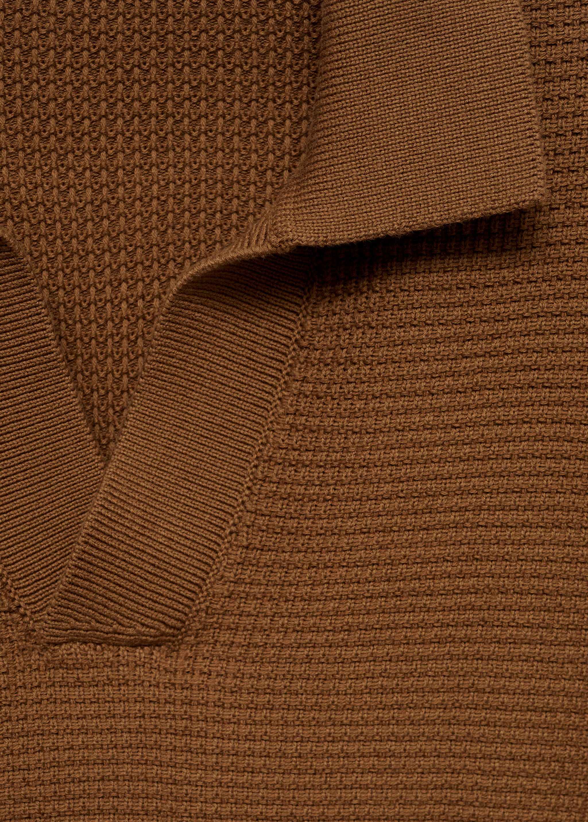 Polo de malha média de algodão com estrutura - Pormenor do artigo 8