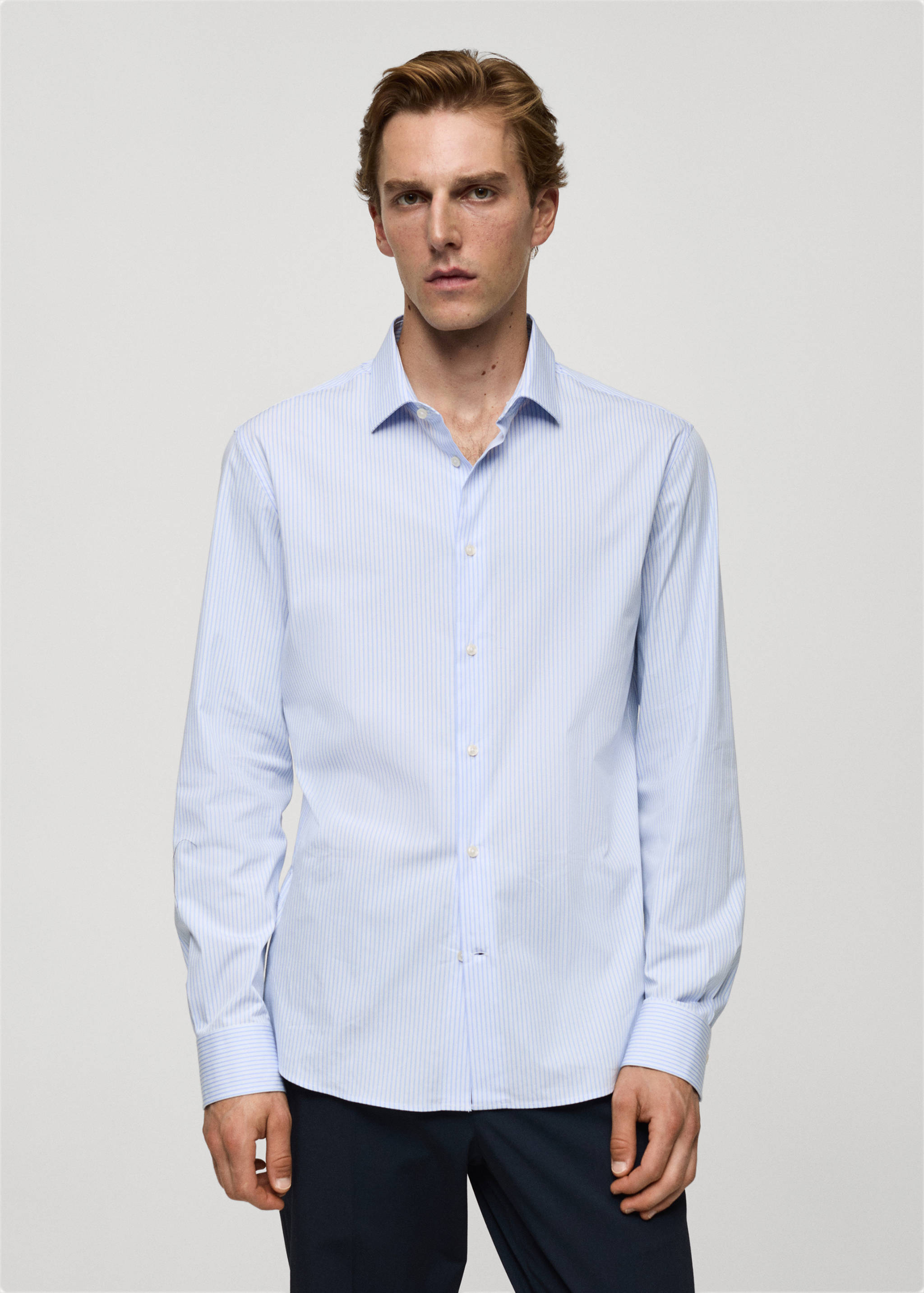 Chemise slim fit coton milleraies - Plan moyen