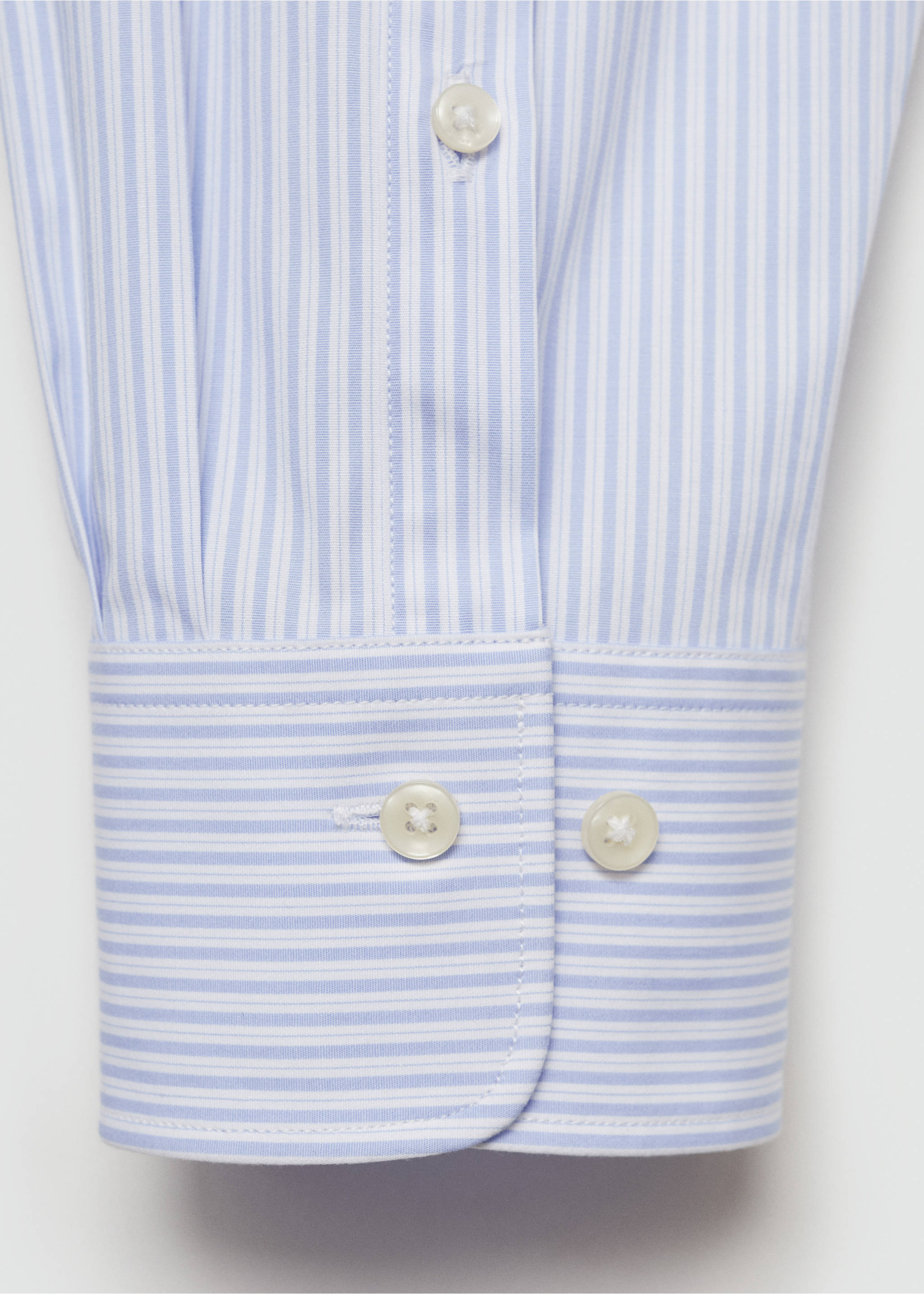 Chemise slim fit coton milleraies - Détail de l'article 0, Bleu ciel. Ref: 77064448-00.