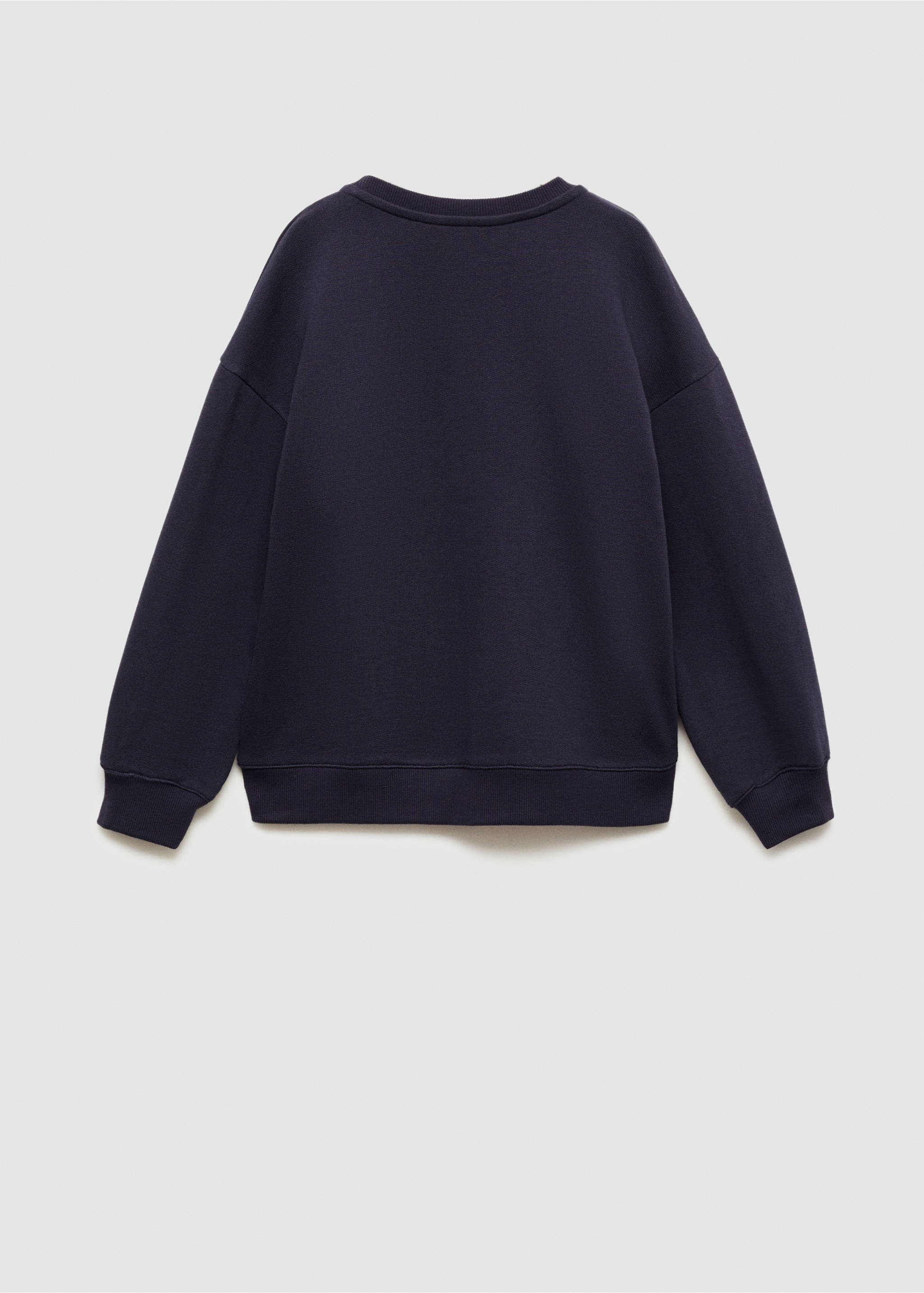 Texture details print sweatshirt - Reverse of the article, Dark Navy. Ref: 77064455-00.