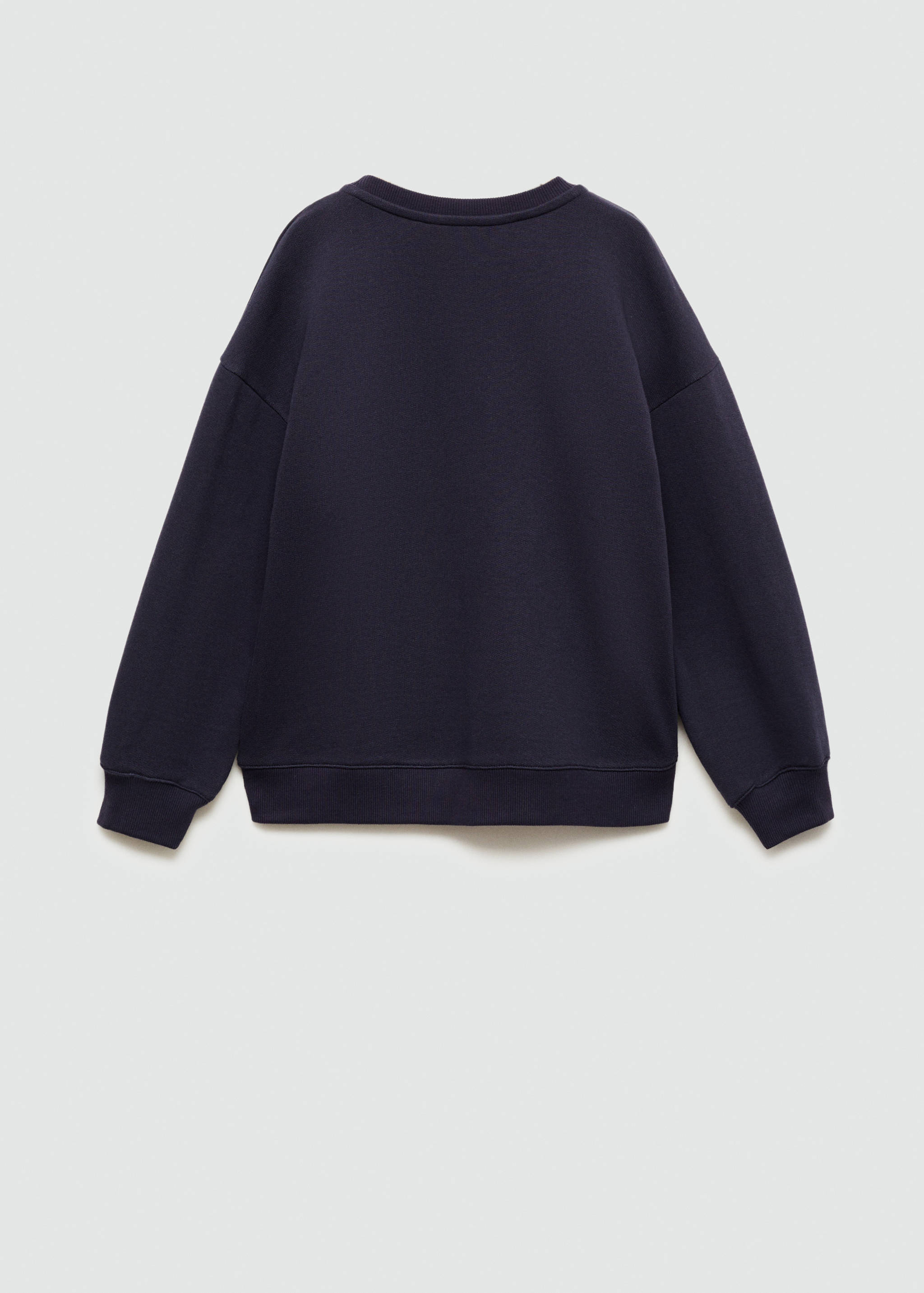 Texture details print sweatshirt - Reverse of the article