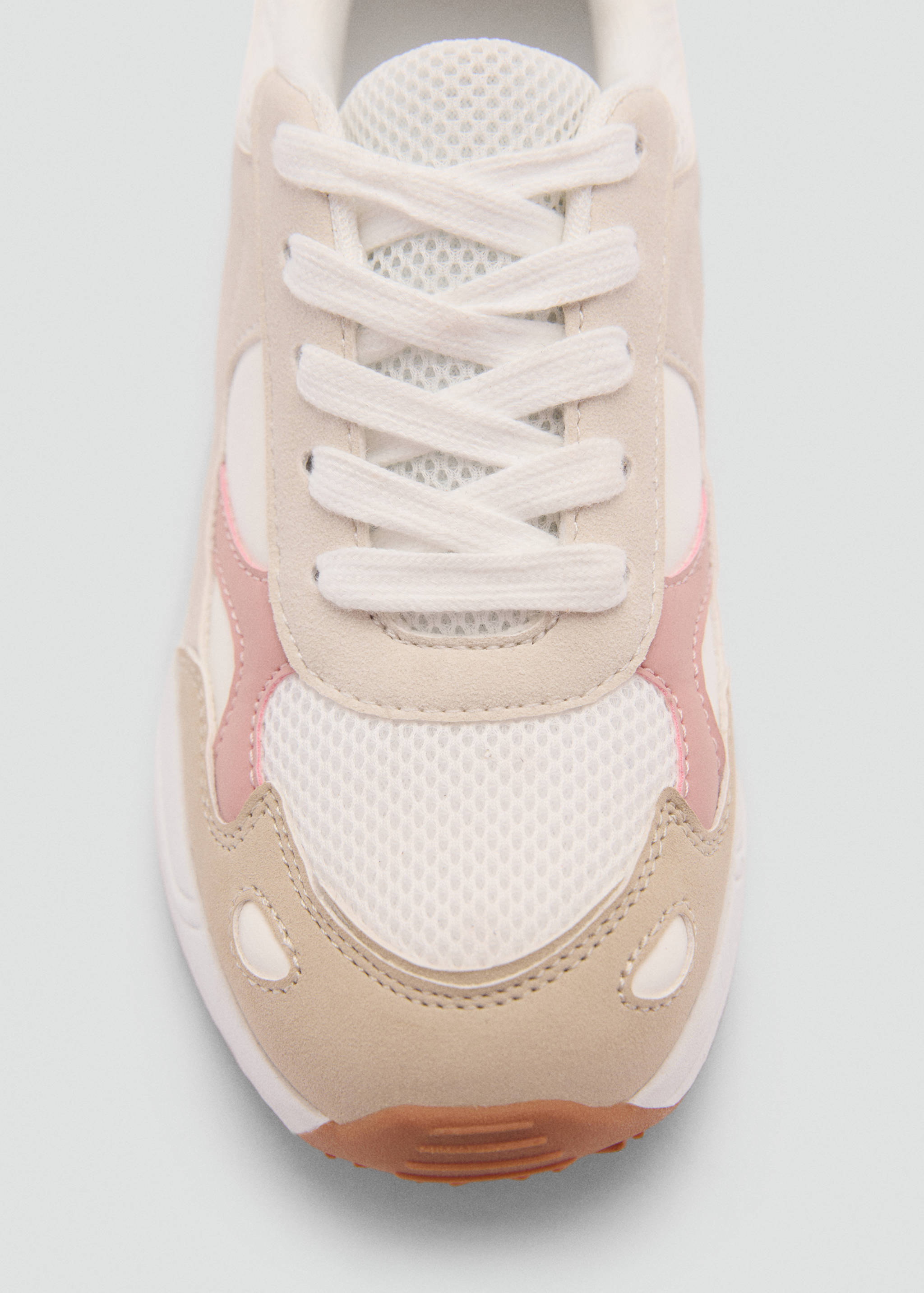 Lace-up mixed sneakers - Details of the article 2