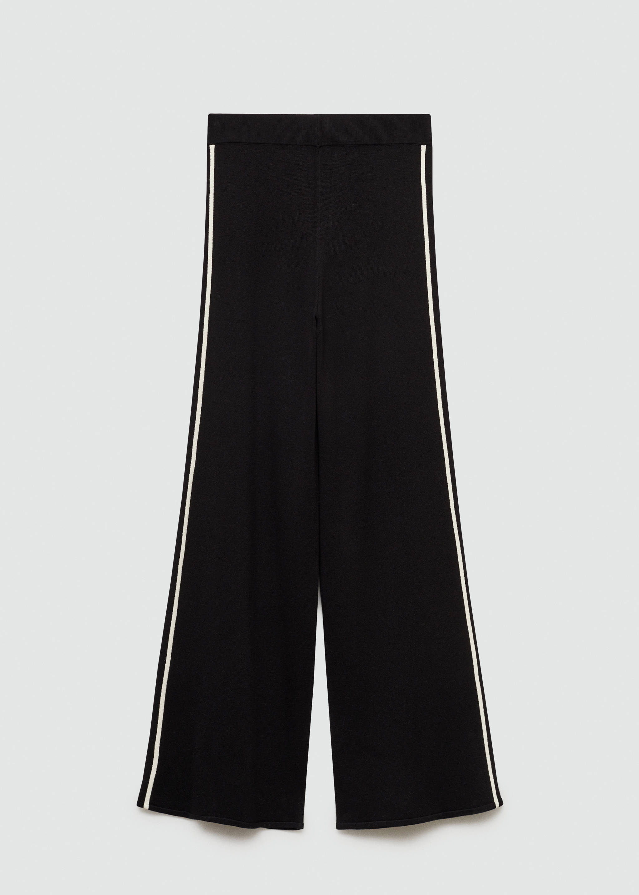 Knitted pants with contrasting stripes - Article without model