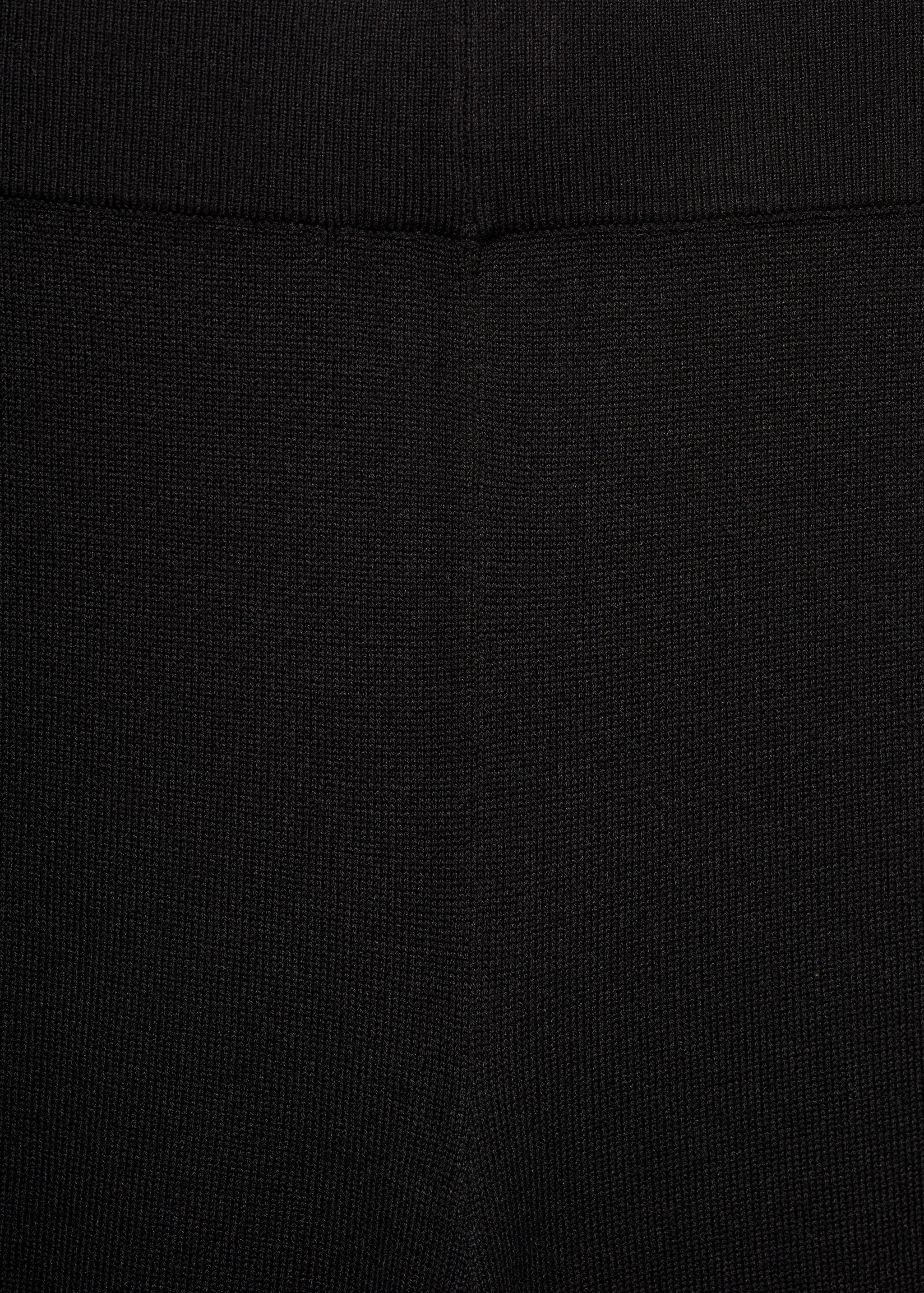 Knitted pants with contrasting stripes - Details of the article 0