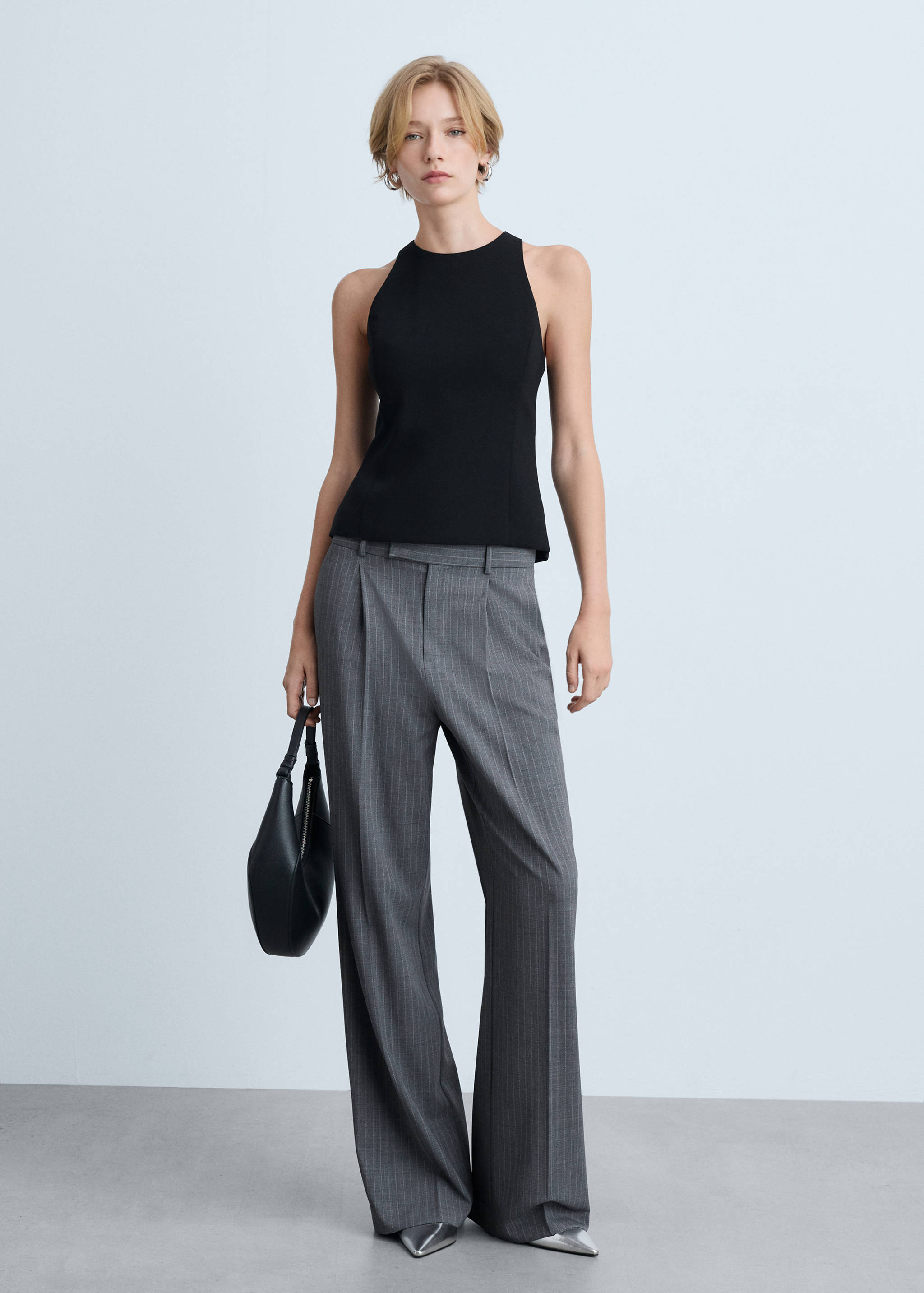 Crop top with wide straps - General plane