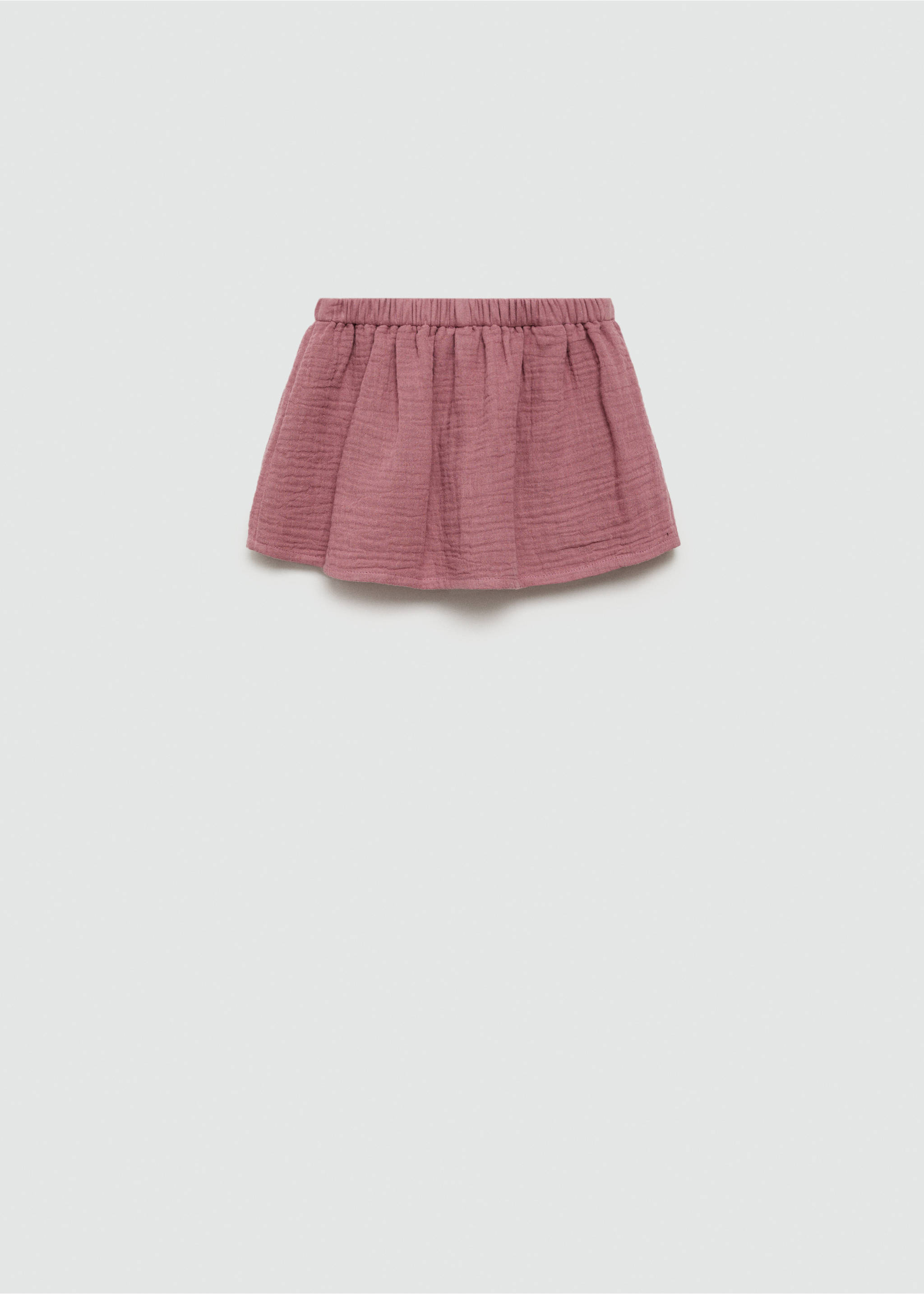 Jupe-culotte en coton - Verso de l’article, Cerise. Ref: 77064770-00.