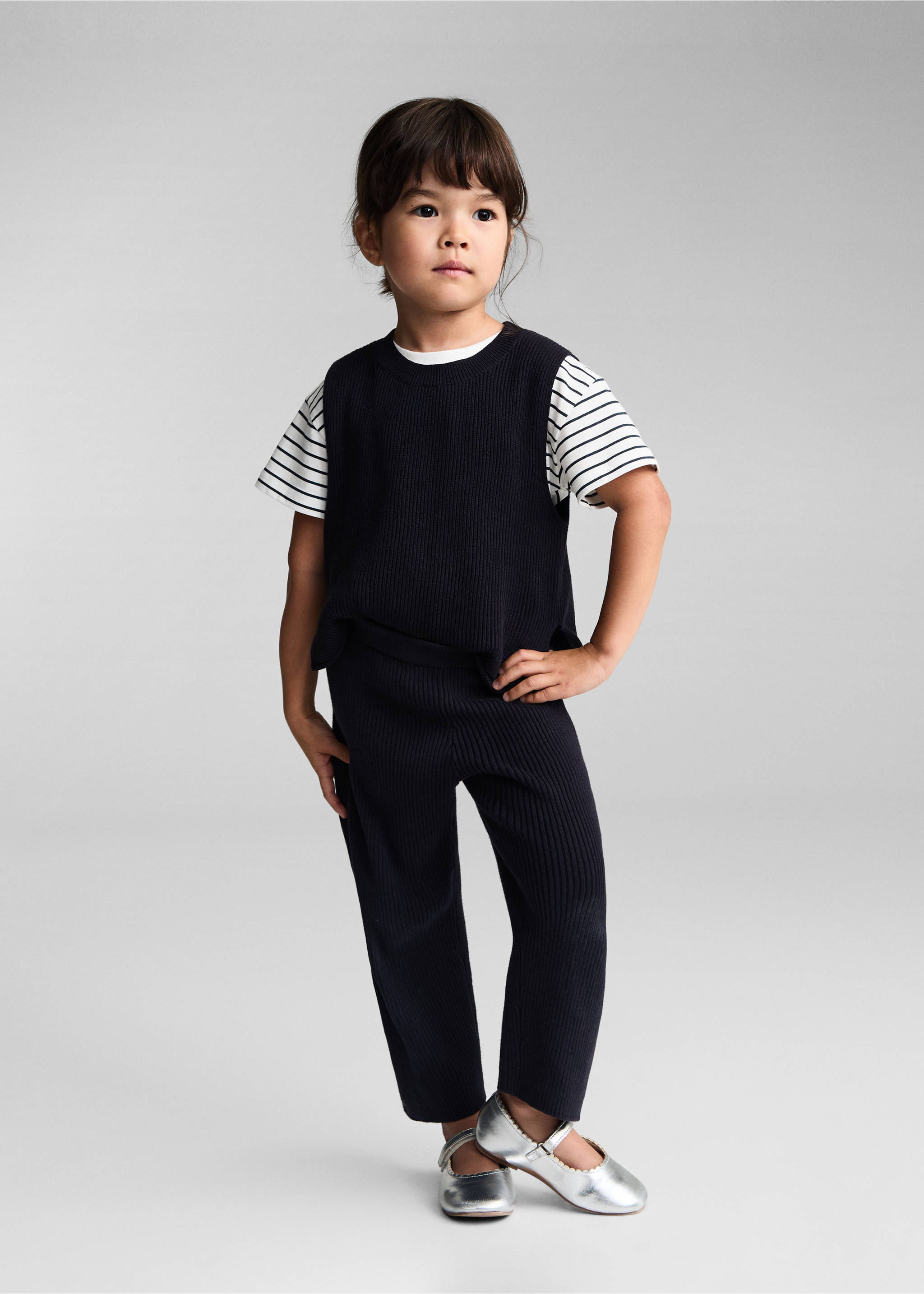 Knitted gilet - General plane, Dark Navy. Ref: 77064771-00.