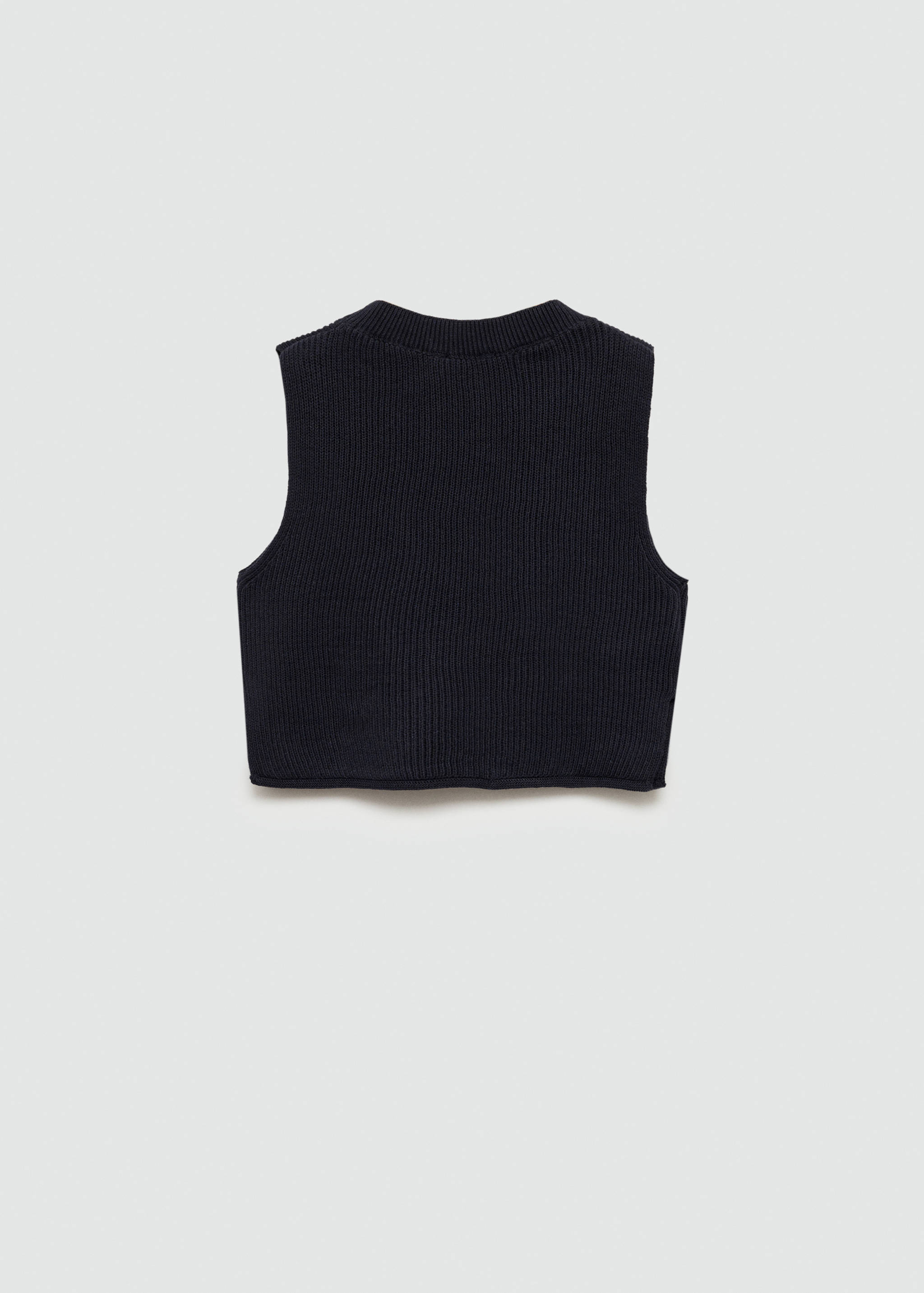 Knitted gilet - Reverse of the article