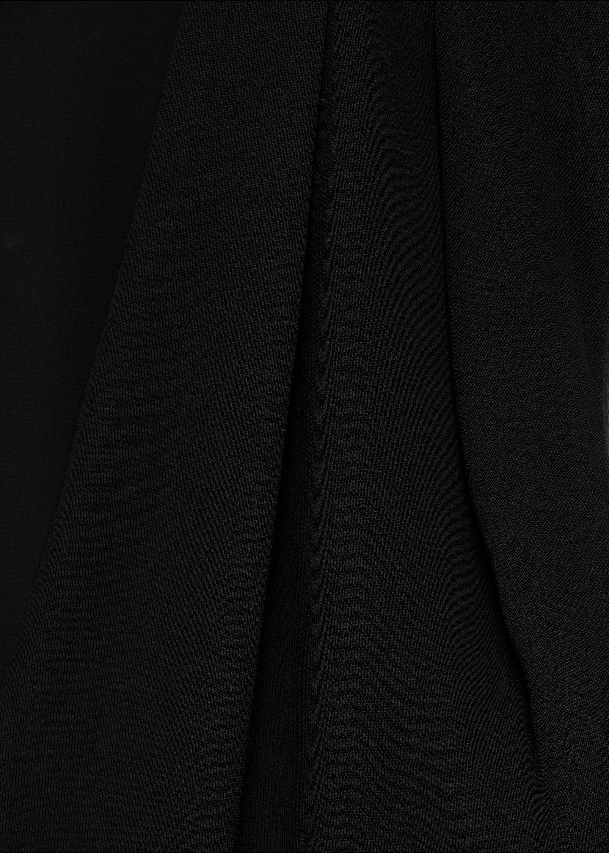 Long jumpsuit with crossover detail - Details of the article 0, Black. Ref: 77064776-00.