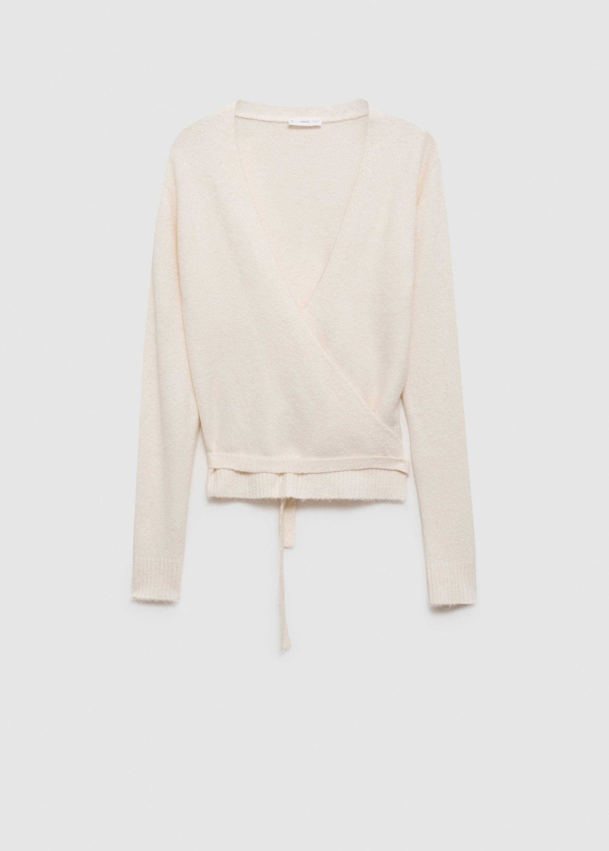 Cardigan in Wickel-Optik mit Schleife - Artikel ohne Model