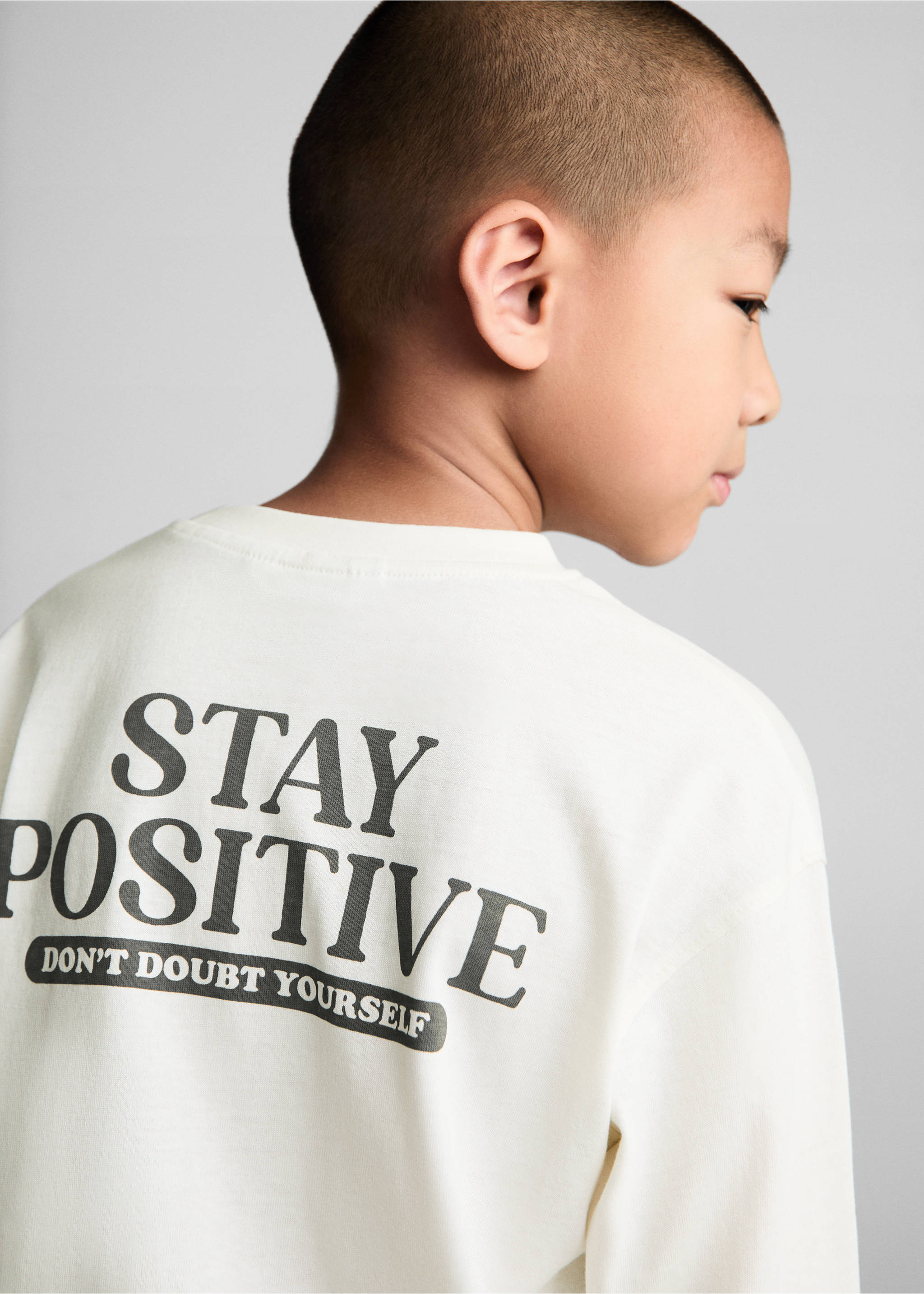 Printed long sleeve t-shirt - Details of the article 1, Off White. Ref: 77064783-00.