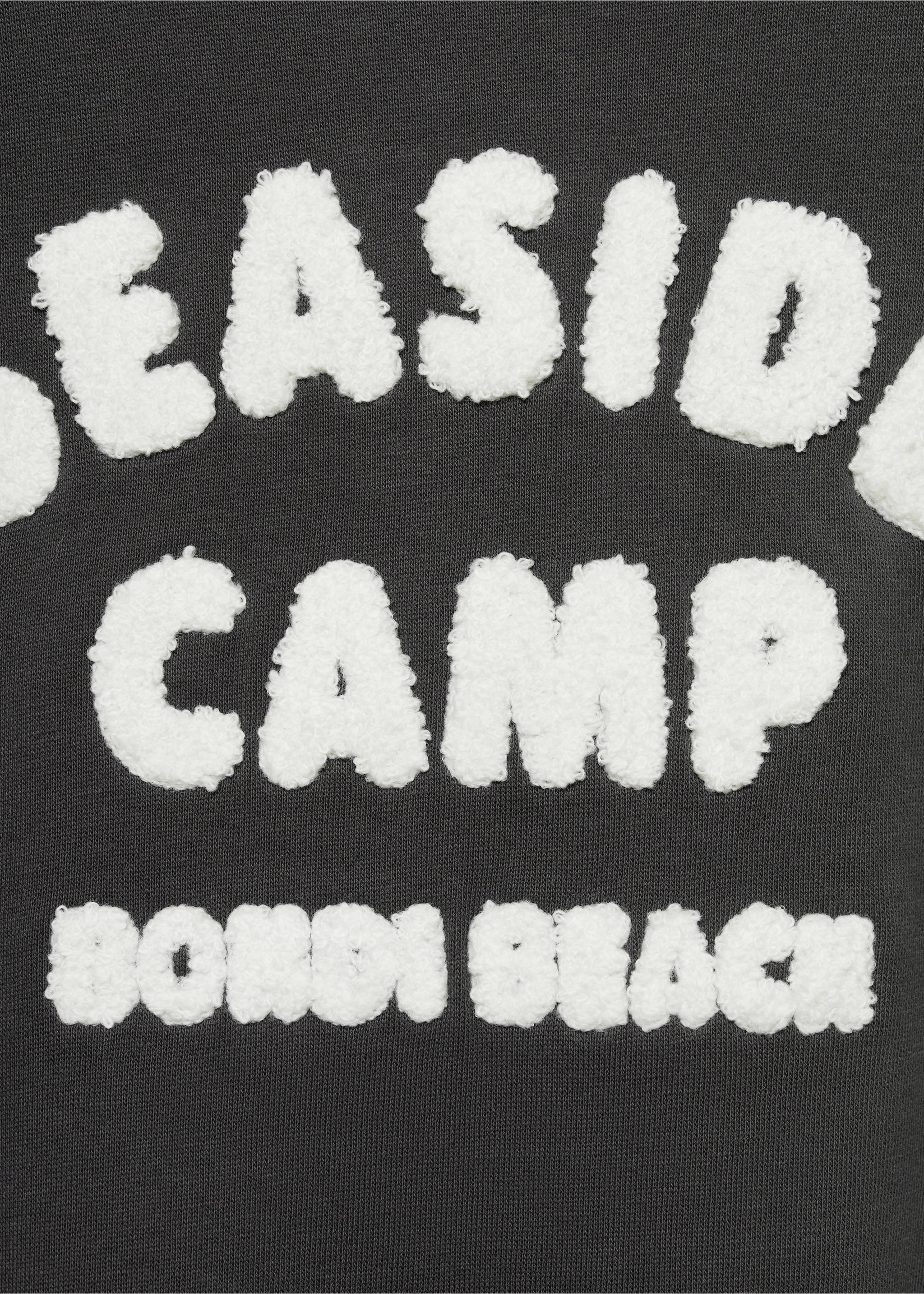 Cotton-blend printed sweatshirt - Details of the article 8, Charcoal. Ref: 77064785-00.